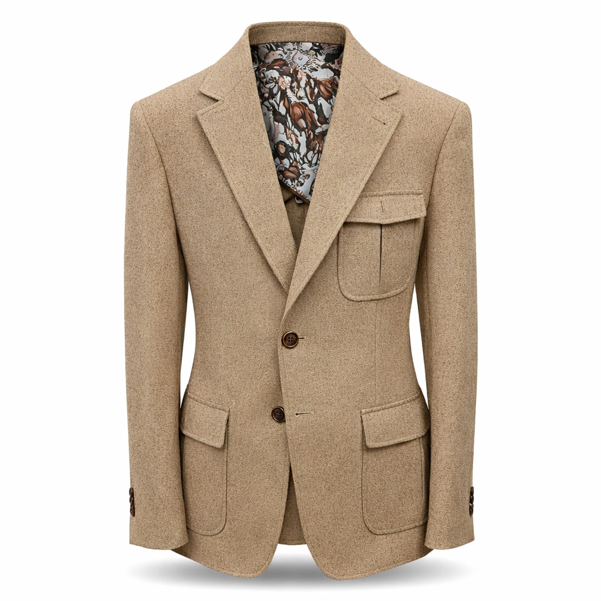 MARENZIO GROUP, INC. J C S Cigar Men’s Textured Blazer Classic Fit Notch Lapel Jacke/J-7037