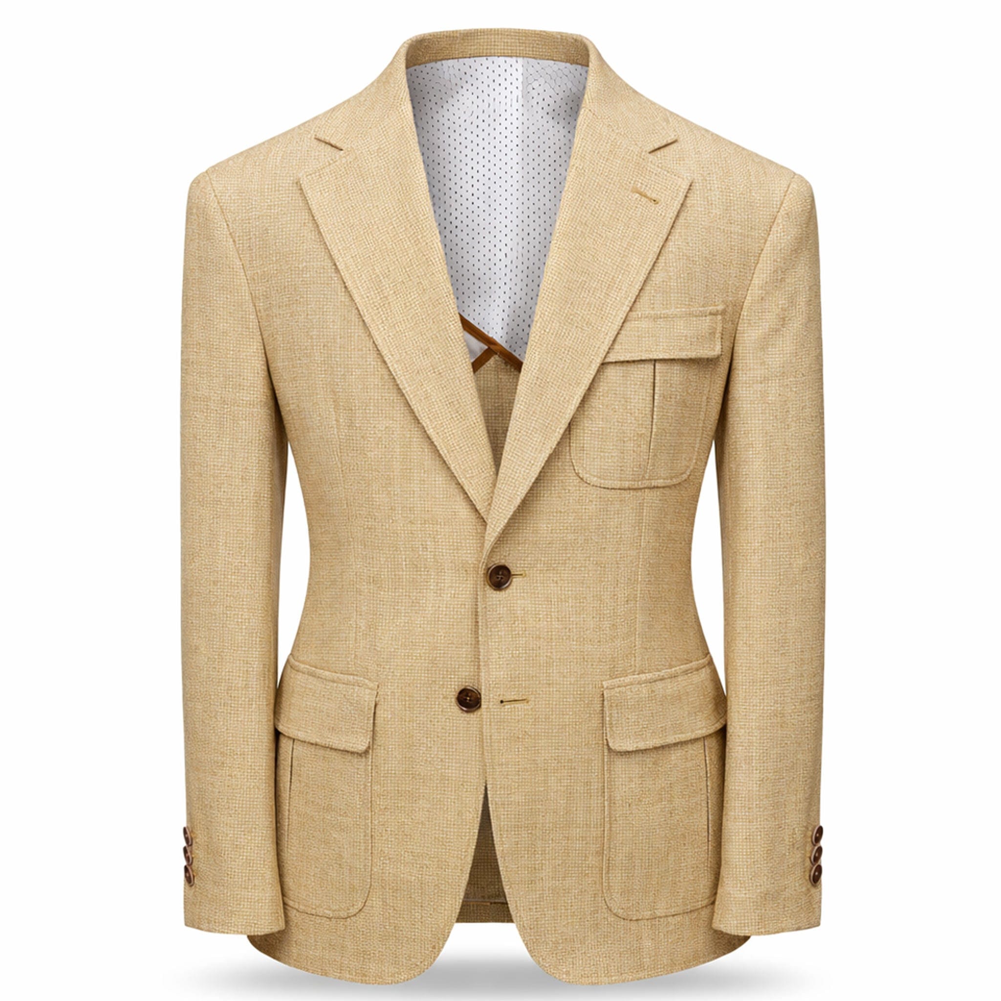MARENZIO GROUP, INC. J C S Cigar Men’s Textured Blazer Classic Fit Notch Lapel Jacket/ J-7041
