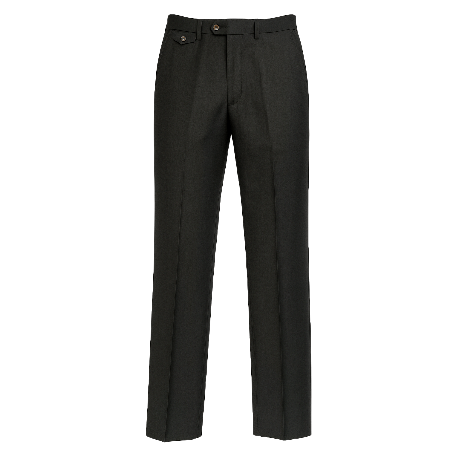MARENZIO GROUP, INC. P CF BLACK / 32 CGR Flat Front Pants/Sl-851