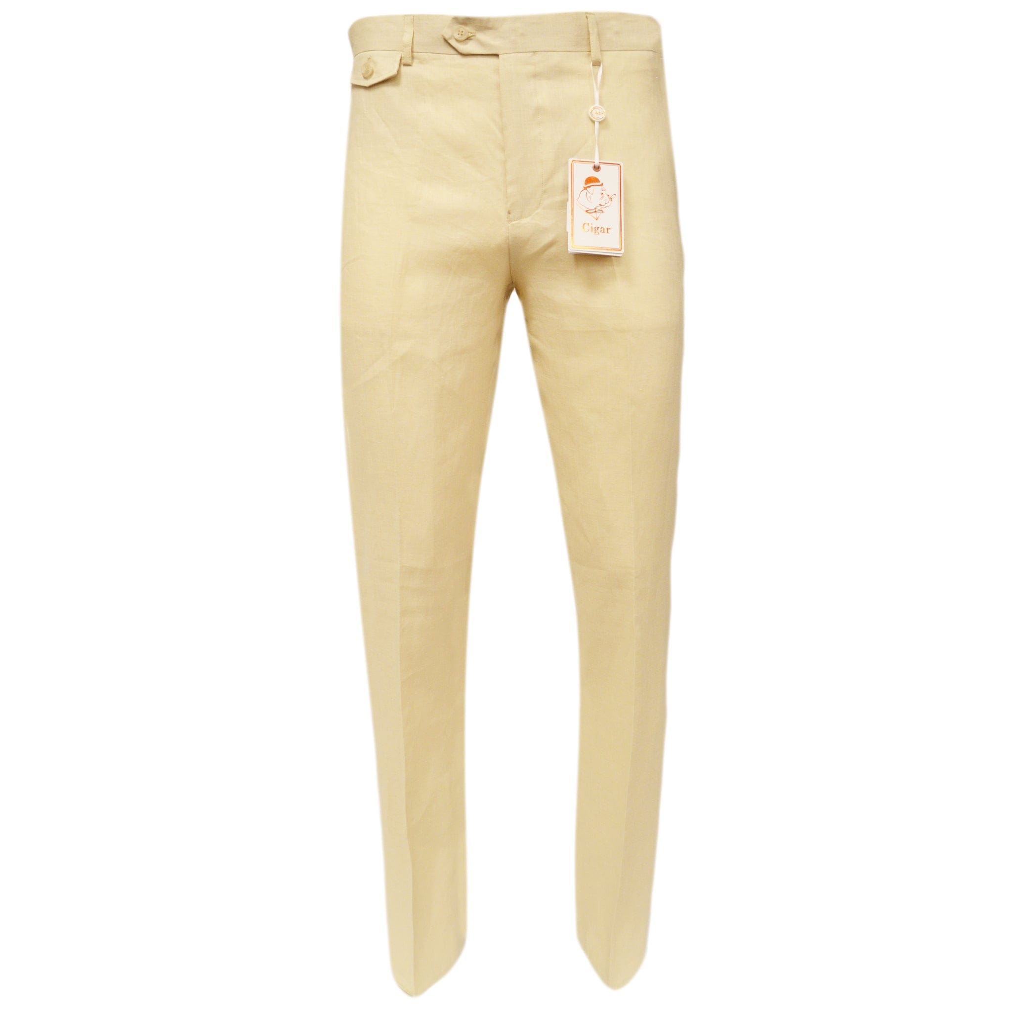 MARENZIO GROUP, INC. P CS BEIGE / 32 CGR 100%LINEN PANTS/Sl-701