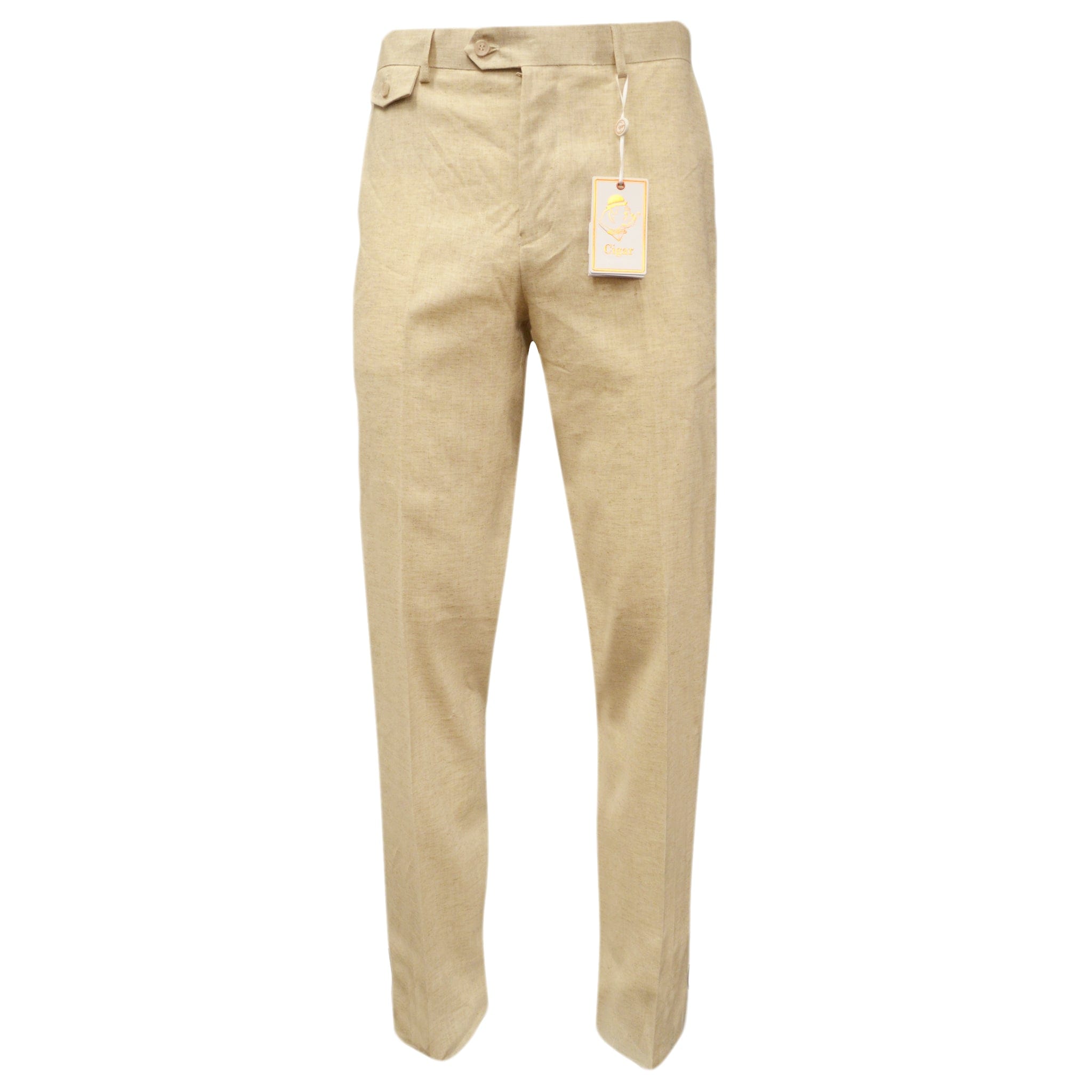 MARENZIO GROUP, INC. P CS OATMEAL / 32 CGR 100%LINEN PANTS/Sl-701