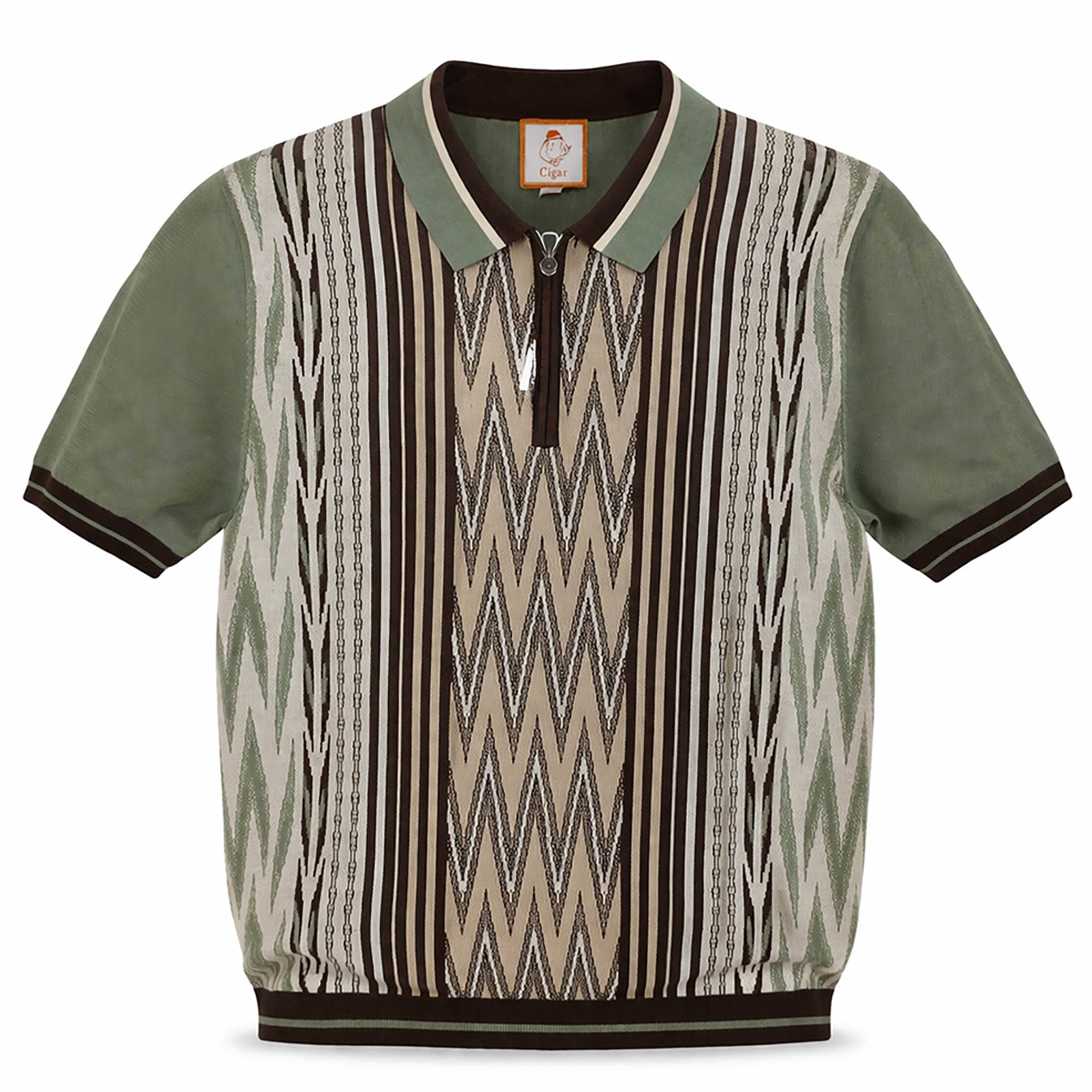 cigar fashion short sleeve knit for men sage