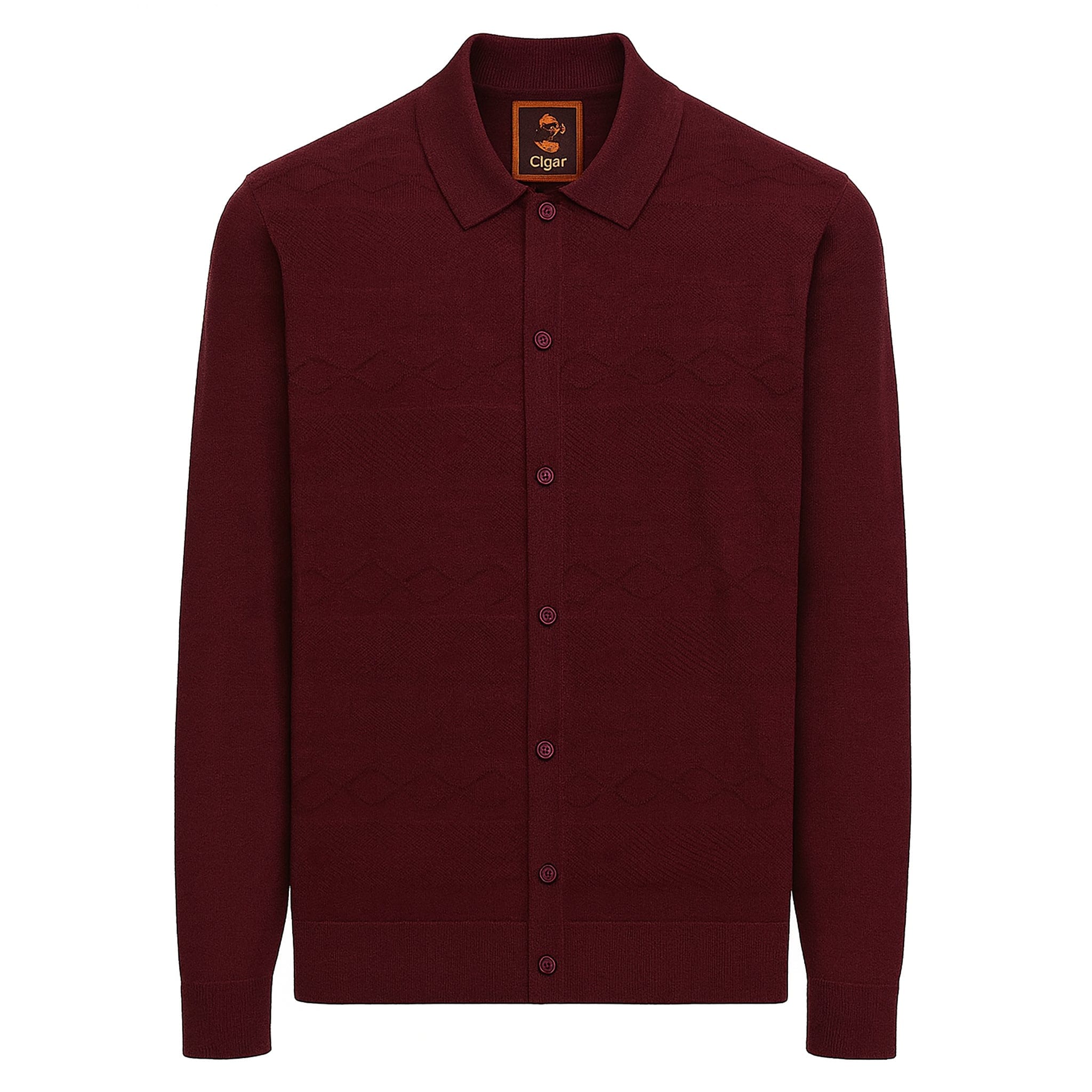 MARENZIO GROUP, INC. T PL WINE / M CGR KNIT SHIRT/KS-431