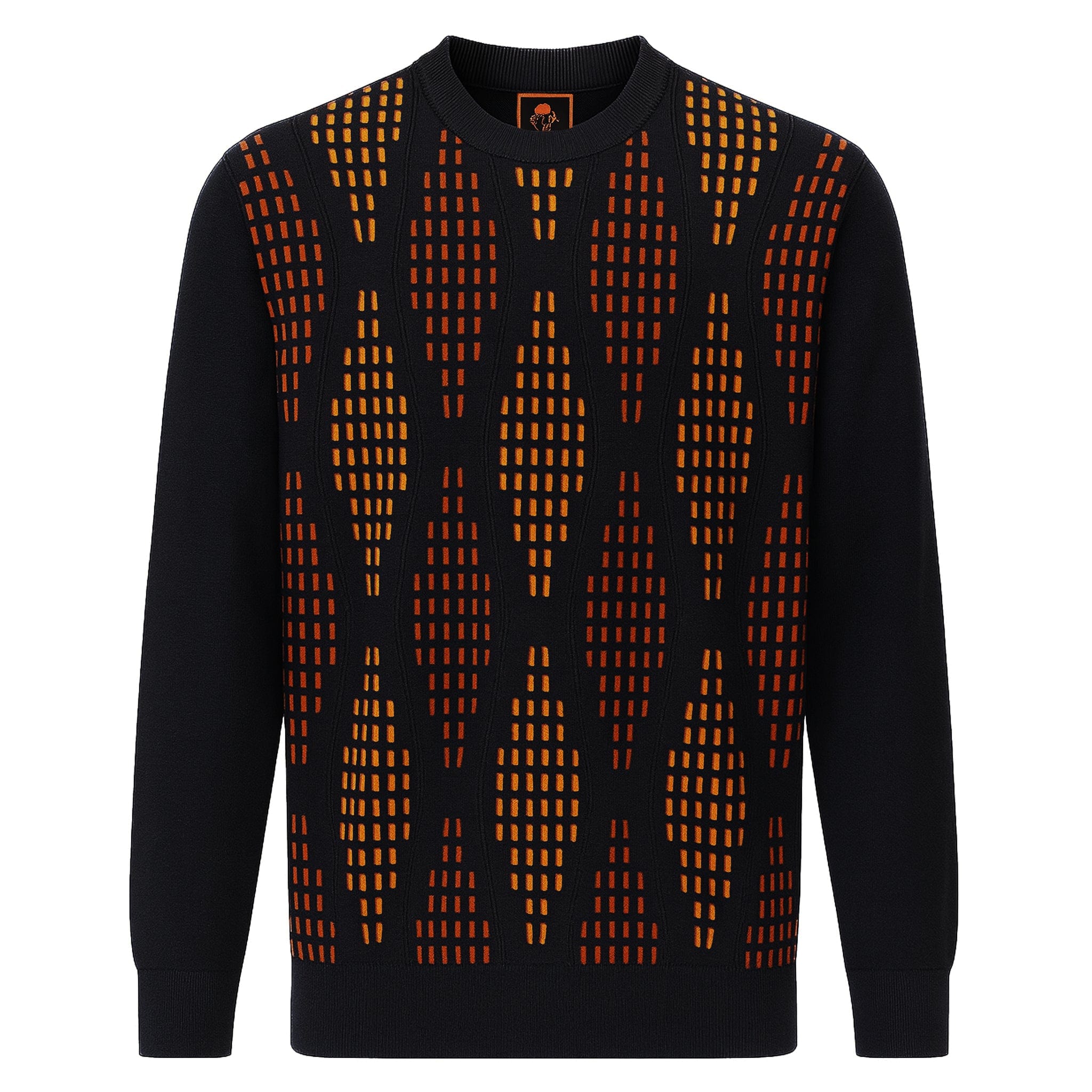 MARENZIO GROUP, INC. T PL BLACK / M CGR POLO SWEATER/CRG-553