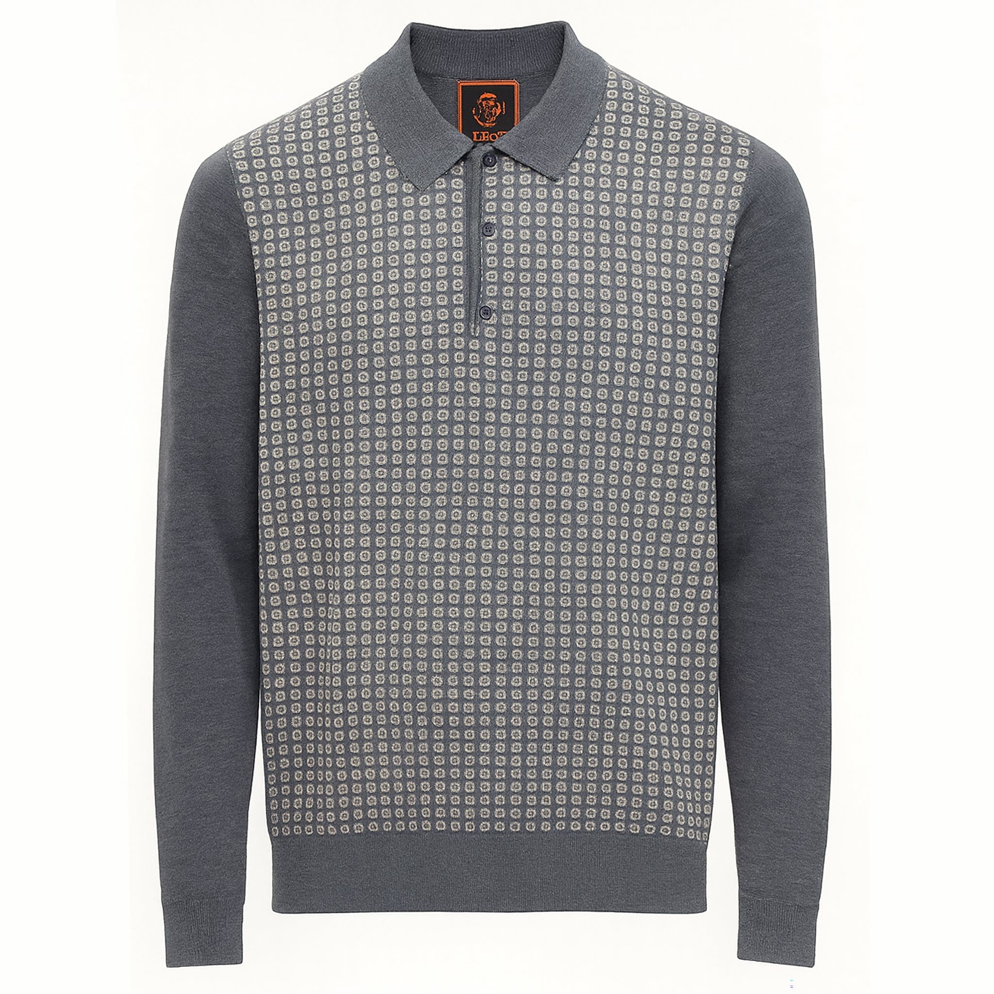 MARENZIO GROUP, INC. T PL GREY / M CGR POLO SWEATER/P-420