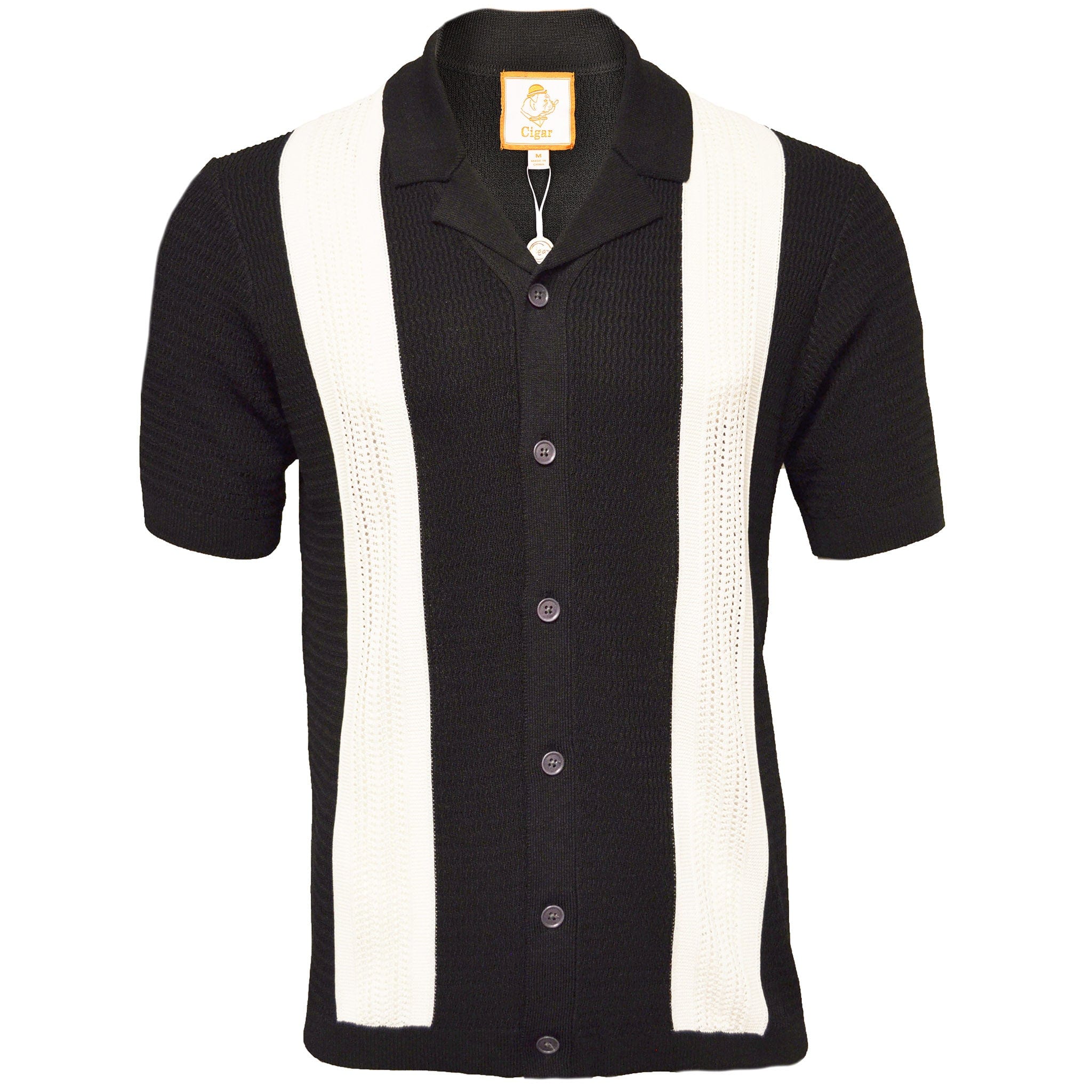 MARENZIO GROUP, INC. T PS BLACK / MED CGR POLO KNIT/KS-1553