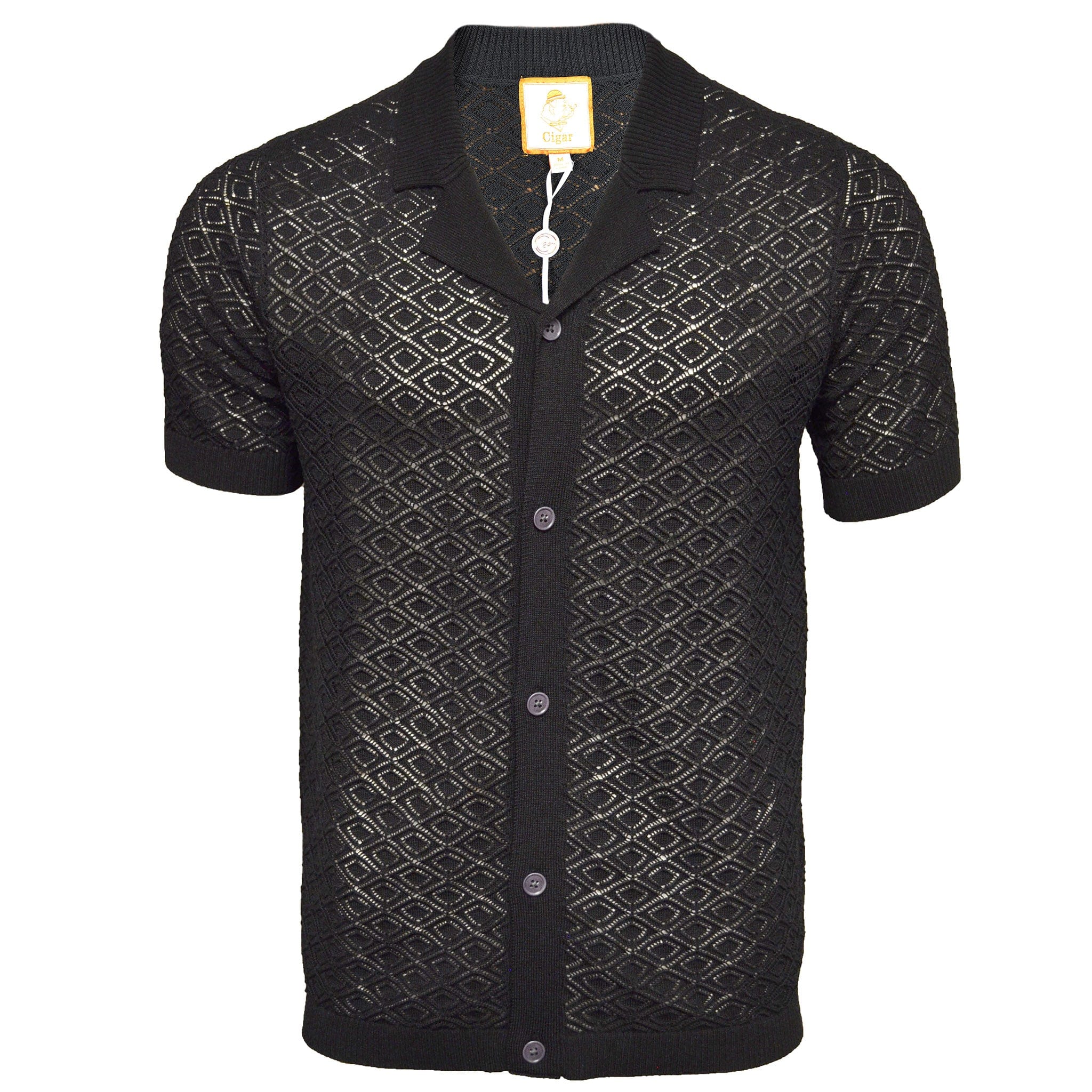 MARENZIO GROUP, INC. T PS BLACK / MED CGR POLO KNITS/KS-1551