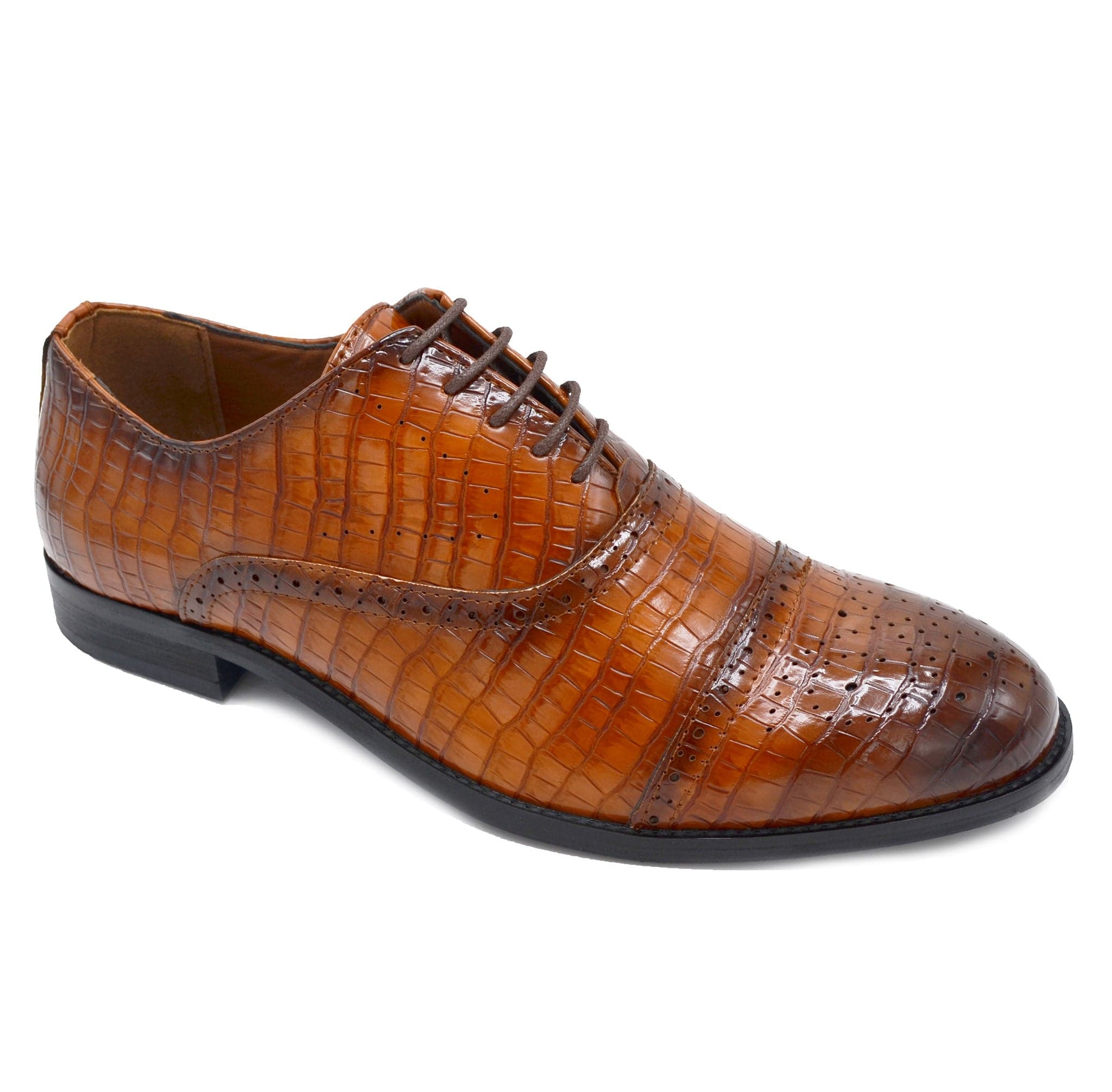 MARINA IMPORT F T COGNAC / 8.5 MARIO ROSSI DRESS SHOES/Amf45