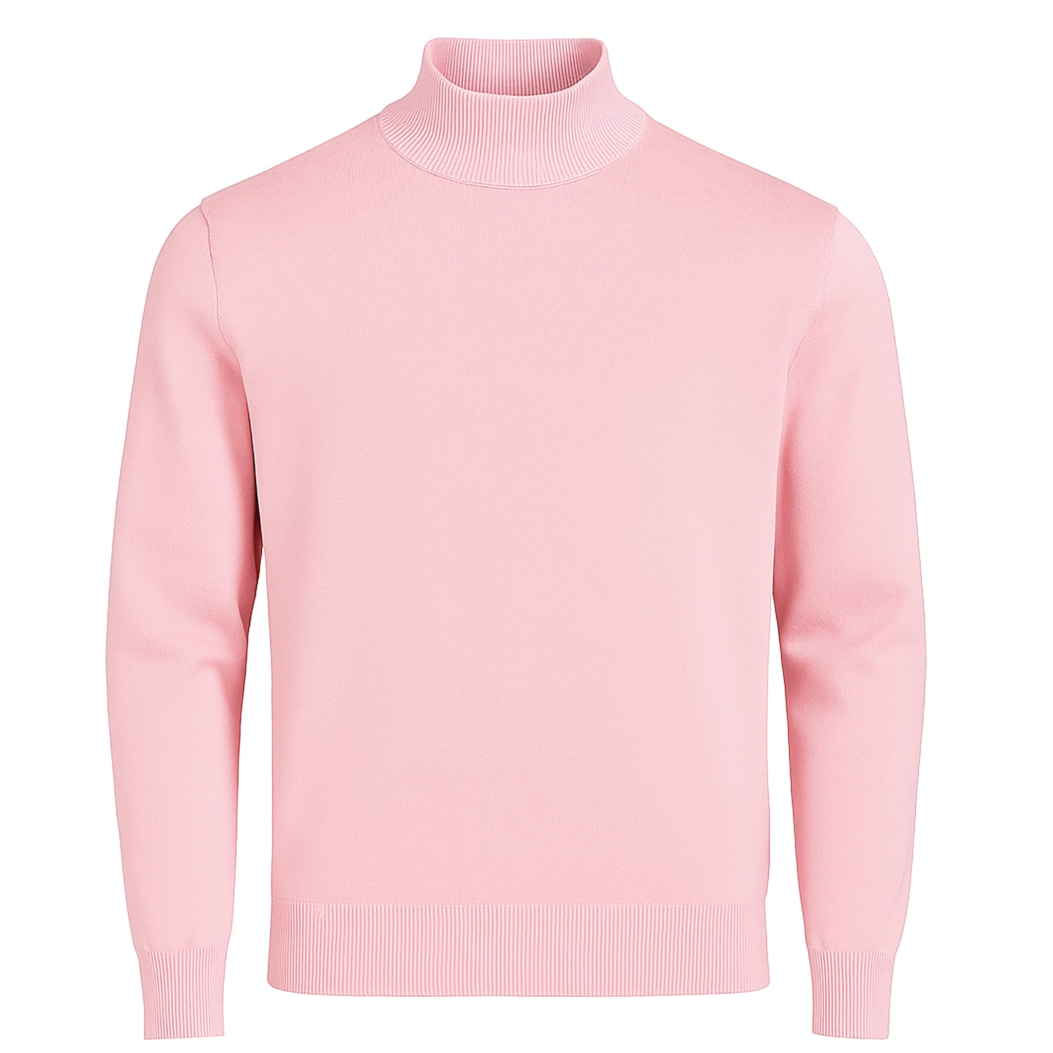 MERC USA, INC INSEARCH T PL 62-PINK / M INSERCH COTTON BLEND MOCK NECK SWEATER/4308