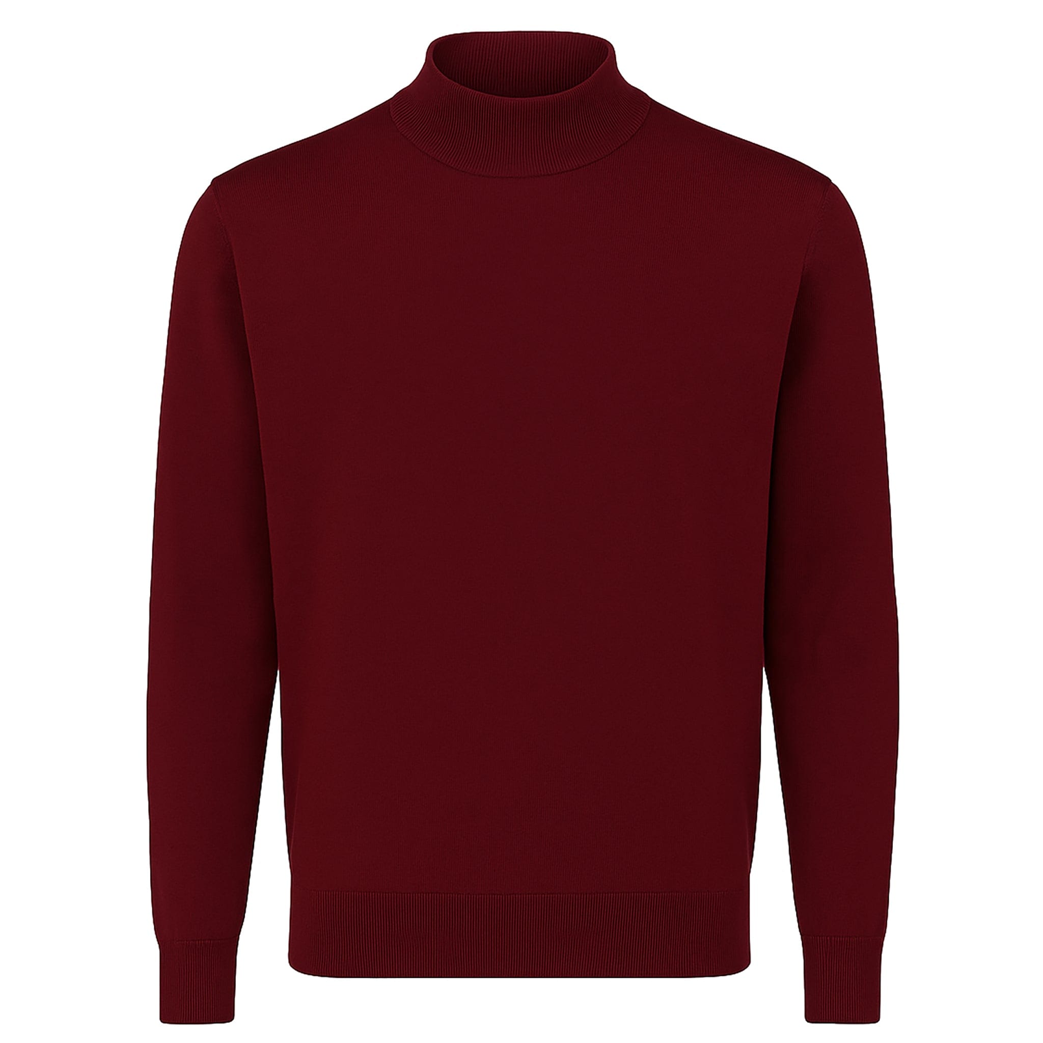 MERC USA, INC INSEARCH T PL 31-BURG / M INSERCH COTTON BLEND MOCK NECK SWEATER/4308