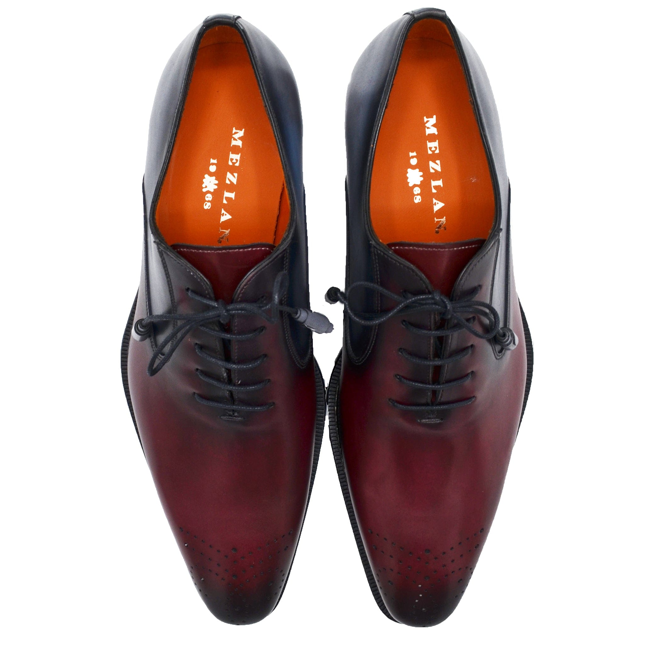 MEZLAN F T Mezlan Burnished Calfskin Lace-Up Oxford/20671