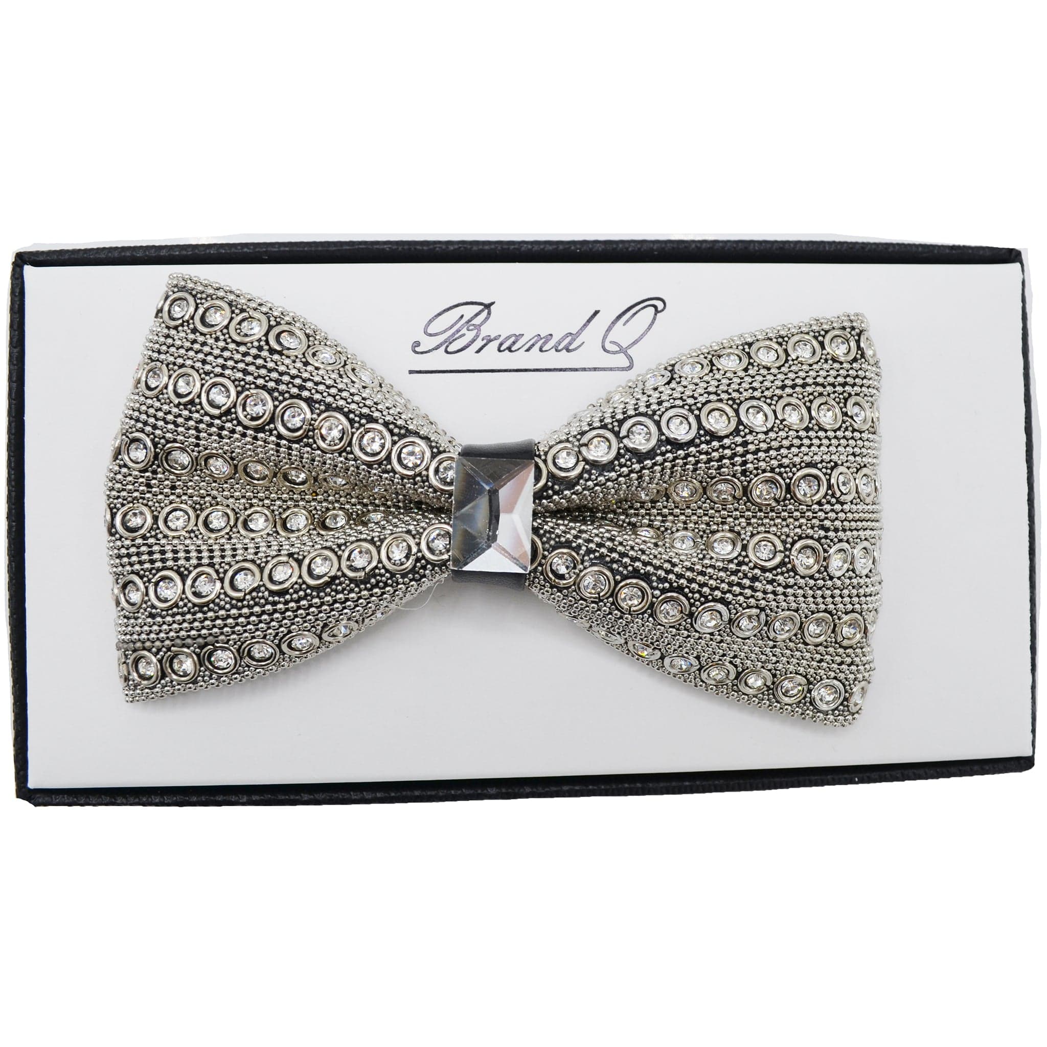 MilanoMensWear BT SILVER STONE SPECIAL OCASSION BOWTIE