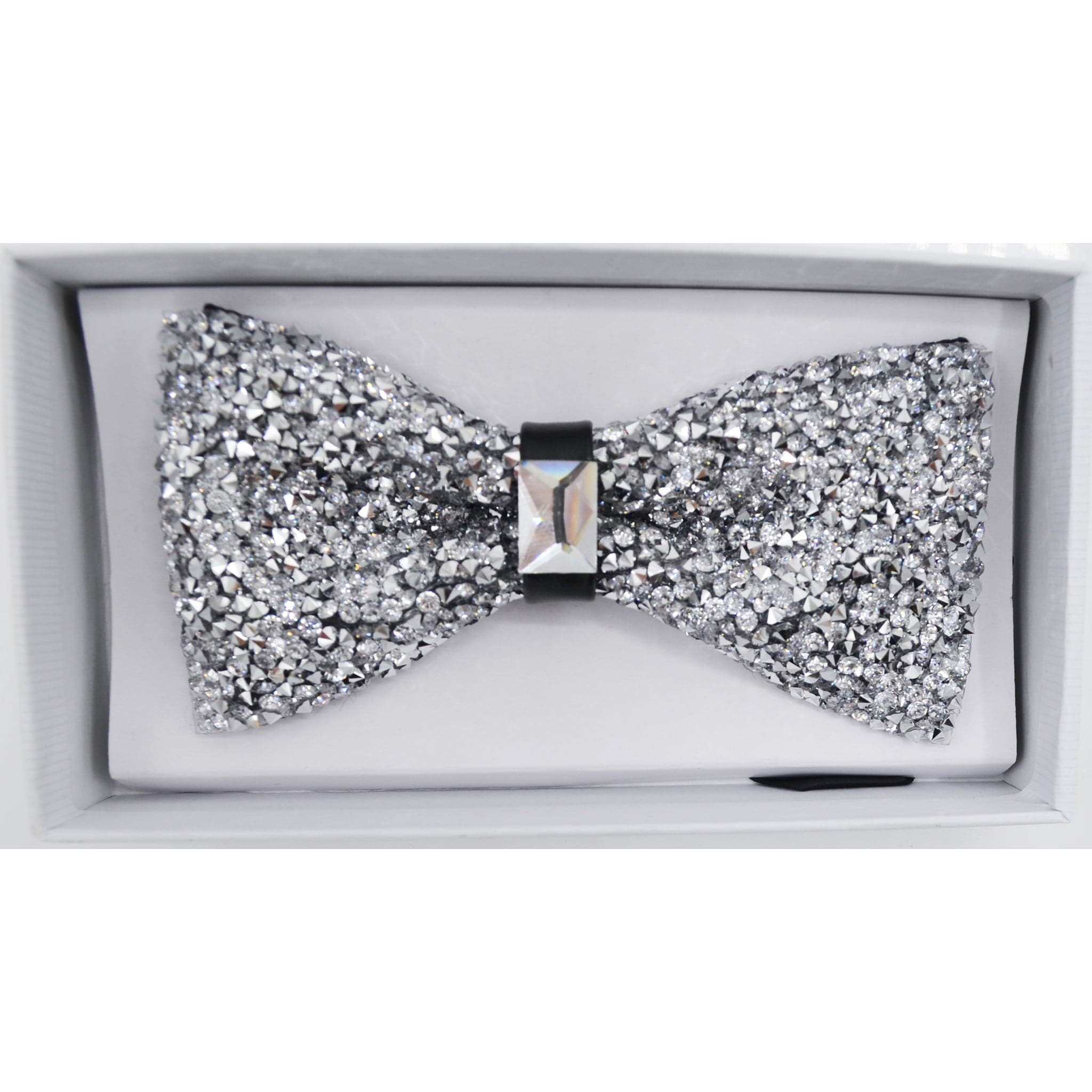 MilanoMensWear BT SILVER SPECIAL OCASSION BOWTIE