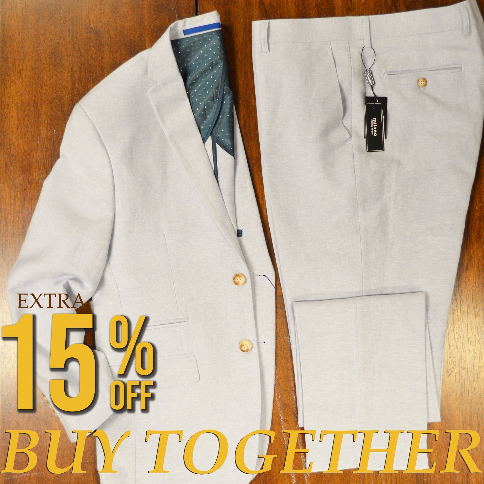 MilanoMensWear BUNDLE/BLUE LINEN