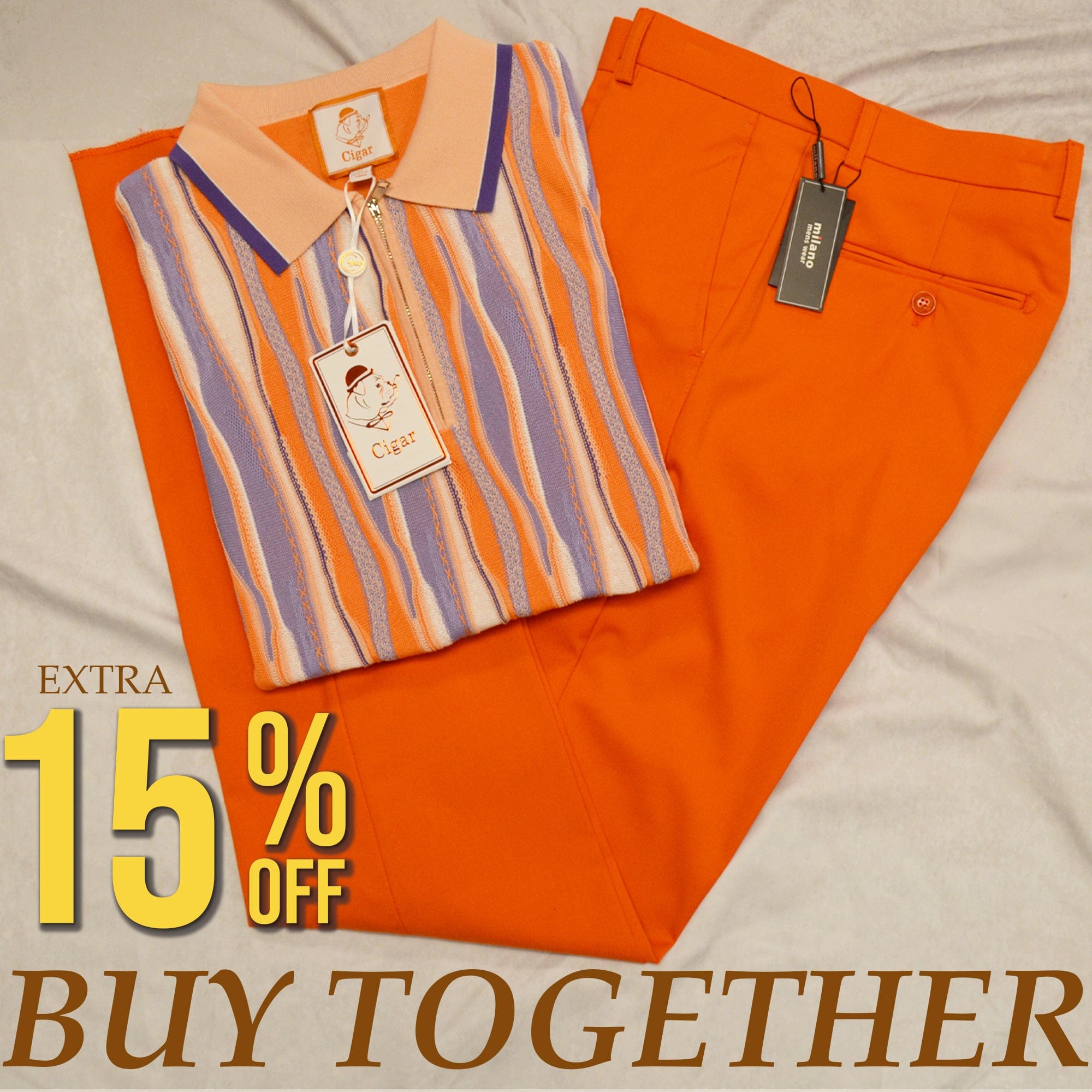 MilanoMensWear BUNDLE/ORANGE