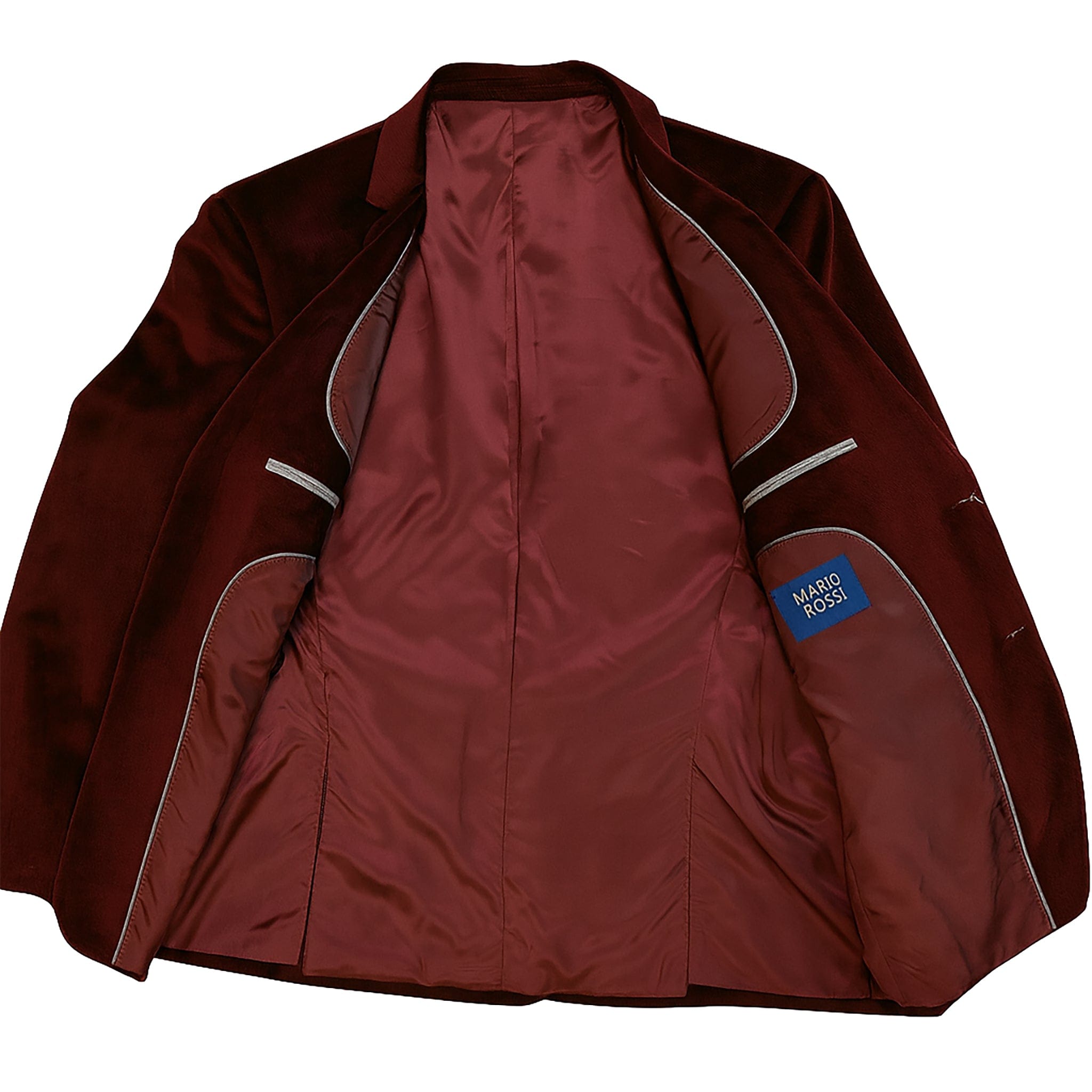 MilanoMensWear J CF Men’s Velvet Single-Breasted Blazer