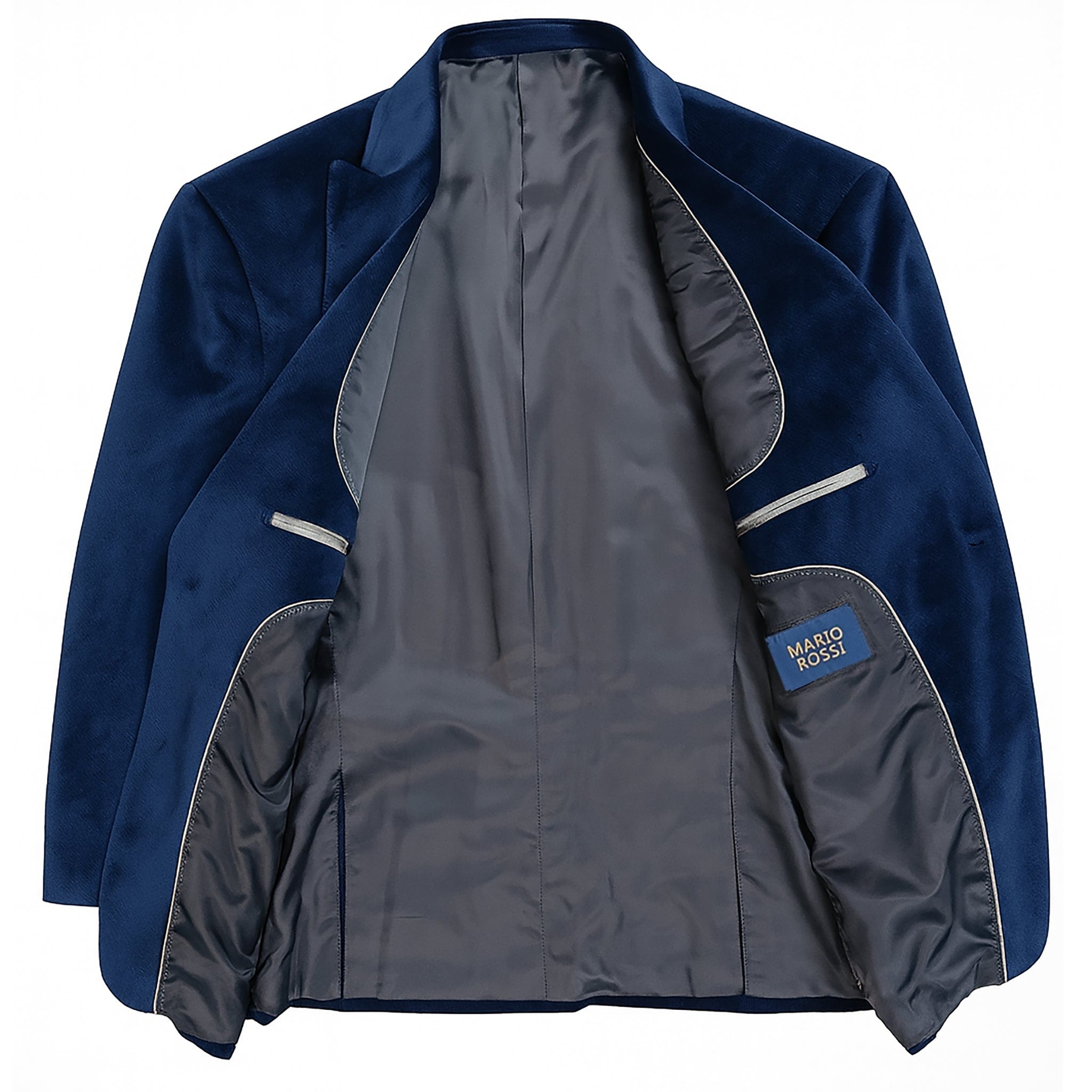 MilanoMensWear J CF Men’s Velvet Single-Breasted Blazer