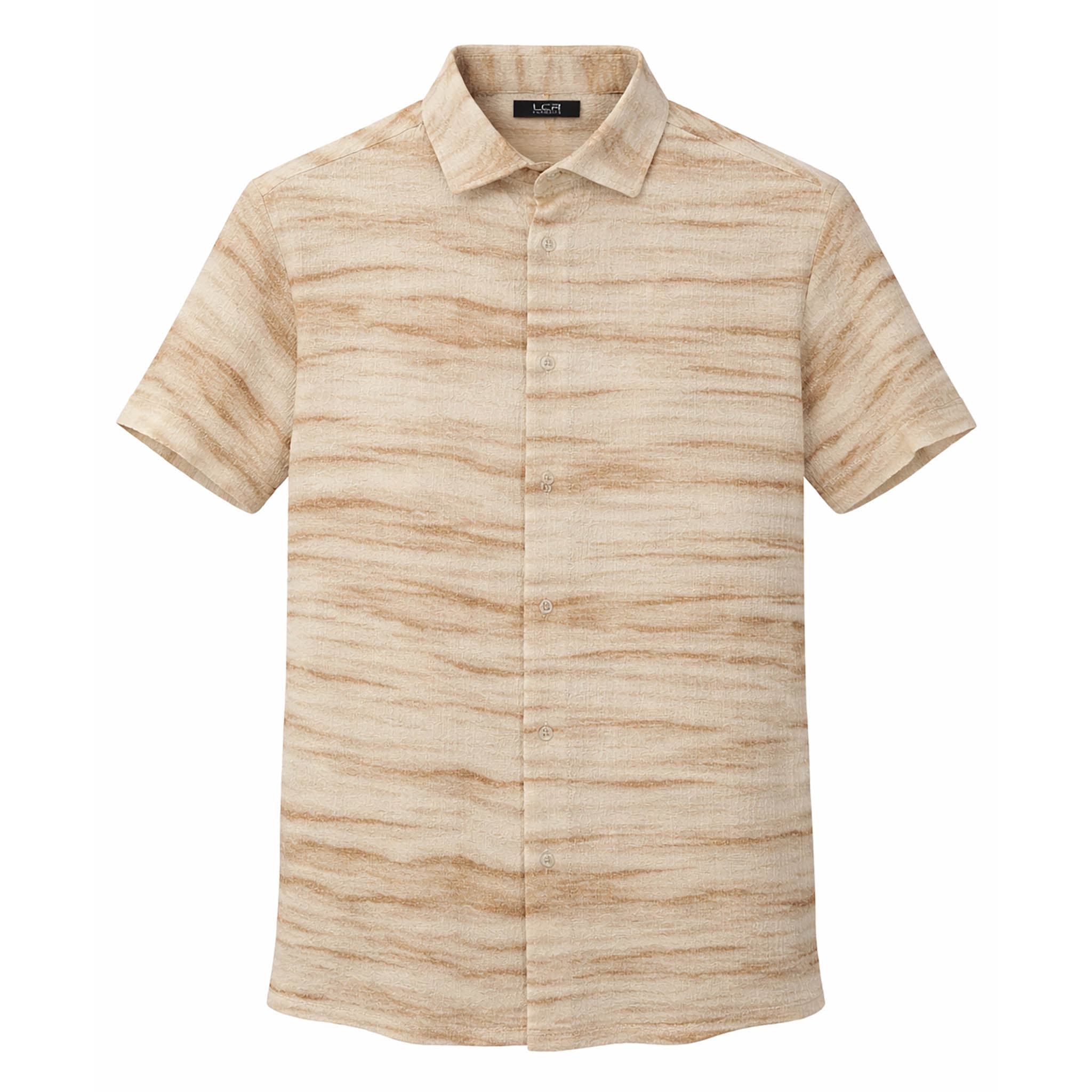 MONTERO INT., INC. S A S CAFE / MED Modern Pattern Short sleeve Shirt / Lc-101-s
