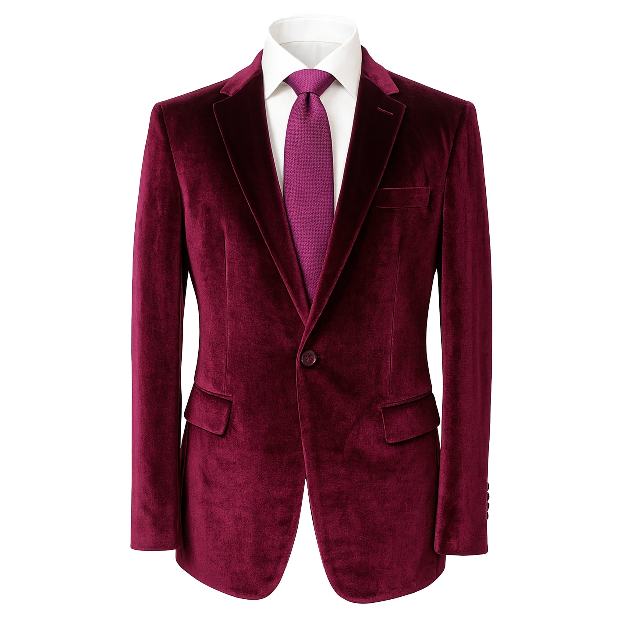 PHITA INTERNATIONAL CORP J CF BURGUNDY / 40 REG CIELO VELVET BLAZER/B6197