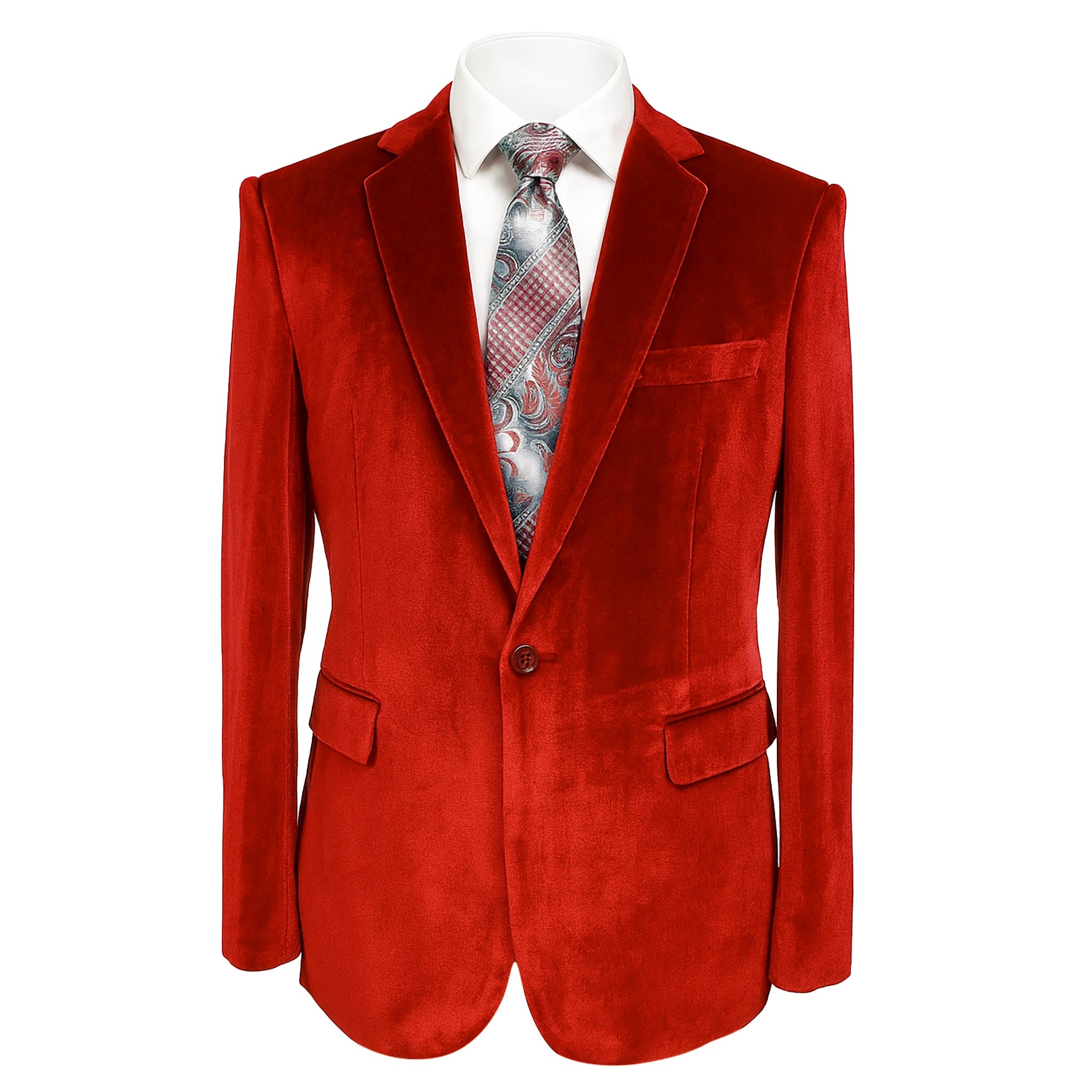 PHITA INTERNATIONAL CORP J CF RED / 40 REG CIELO VELVET BLAZER/B6197