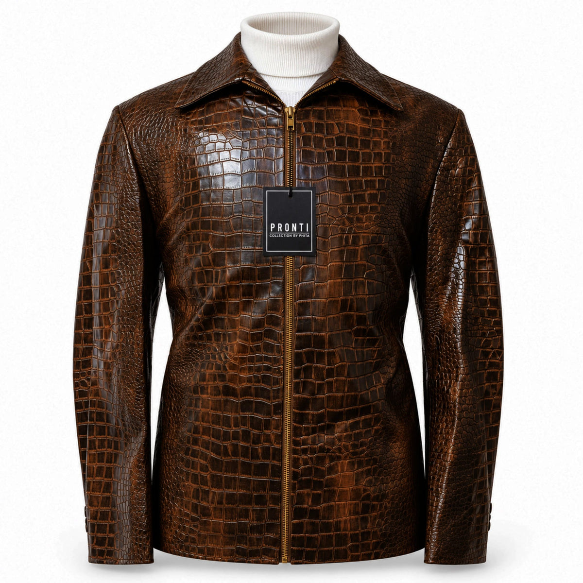 PHITA INTERNATIONAL CORP O F L Pronti Men’s Crocodile-Textured Walking Suit-Bp8107