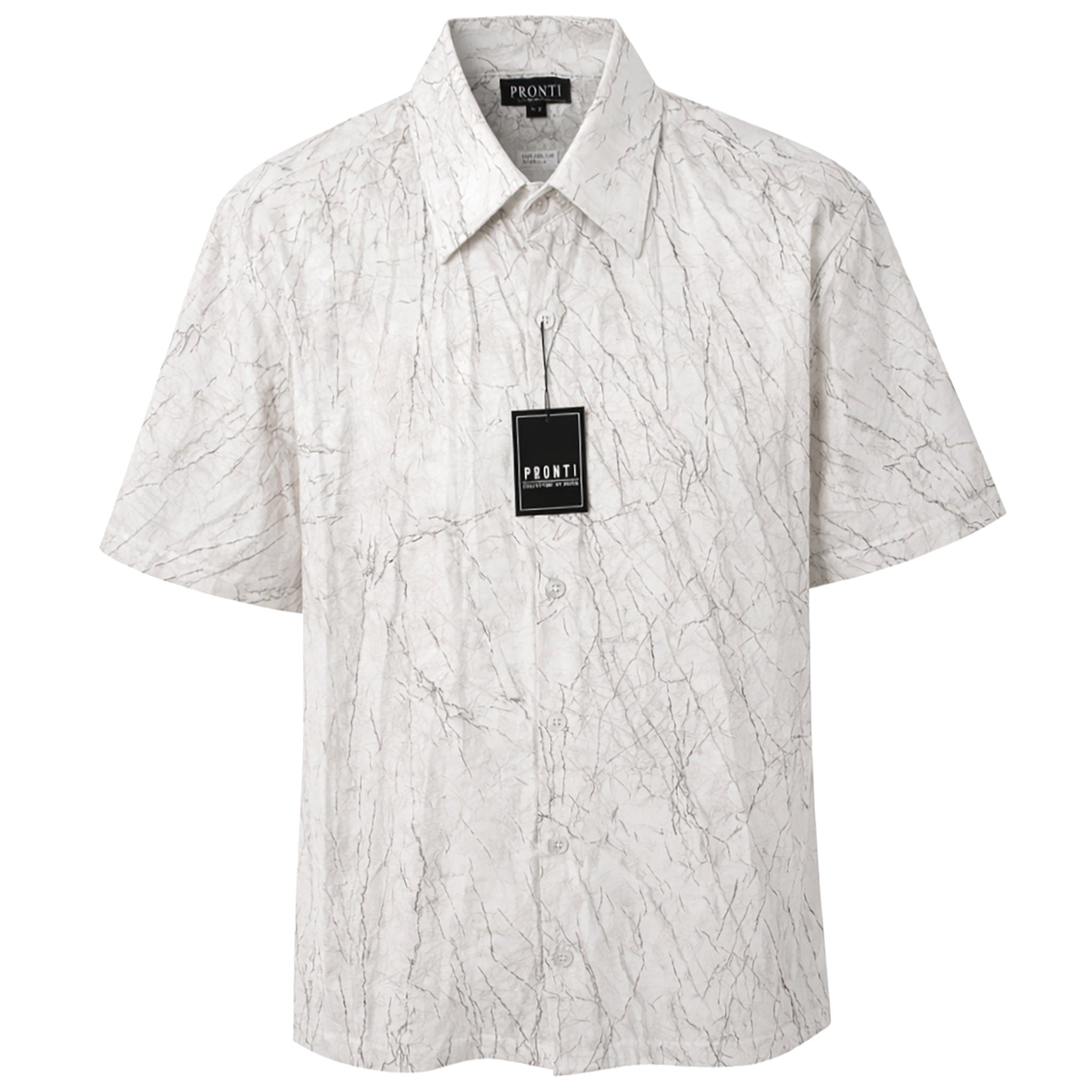 PHITA INTERNATIONAL CORP S A S WHITE / SM PRONTI Short Sleeve Shirt for Men/S1940