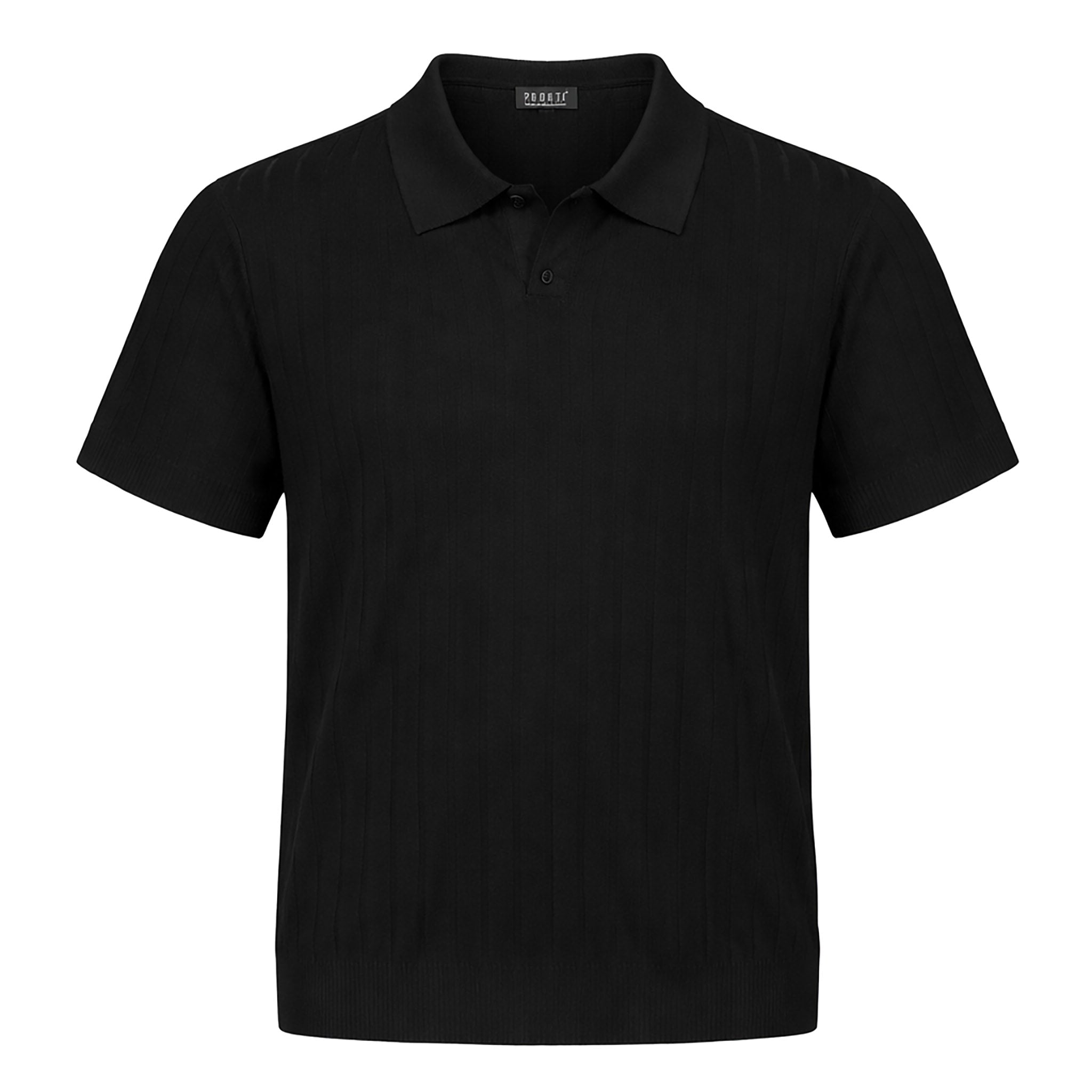PHITA INTERNATIONAL CORP T P S BLACK / SM PRONTI Knit Polo Shirt for Men/K2034