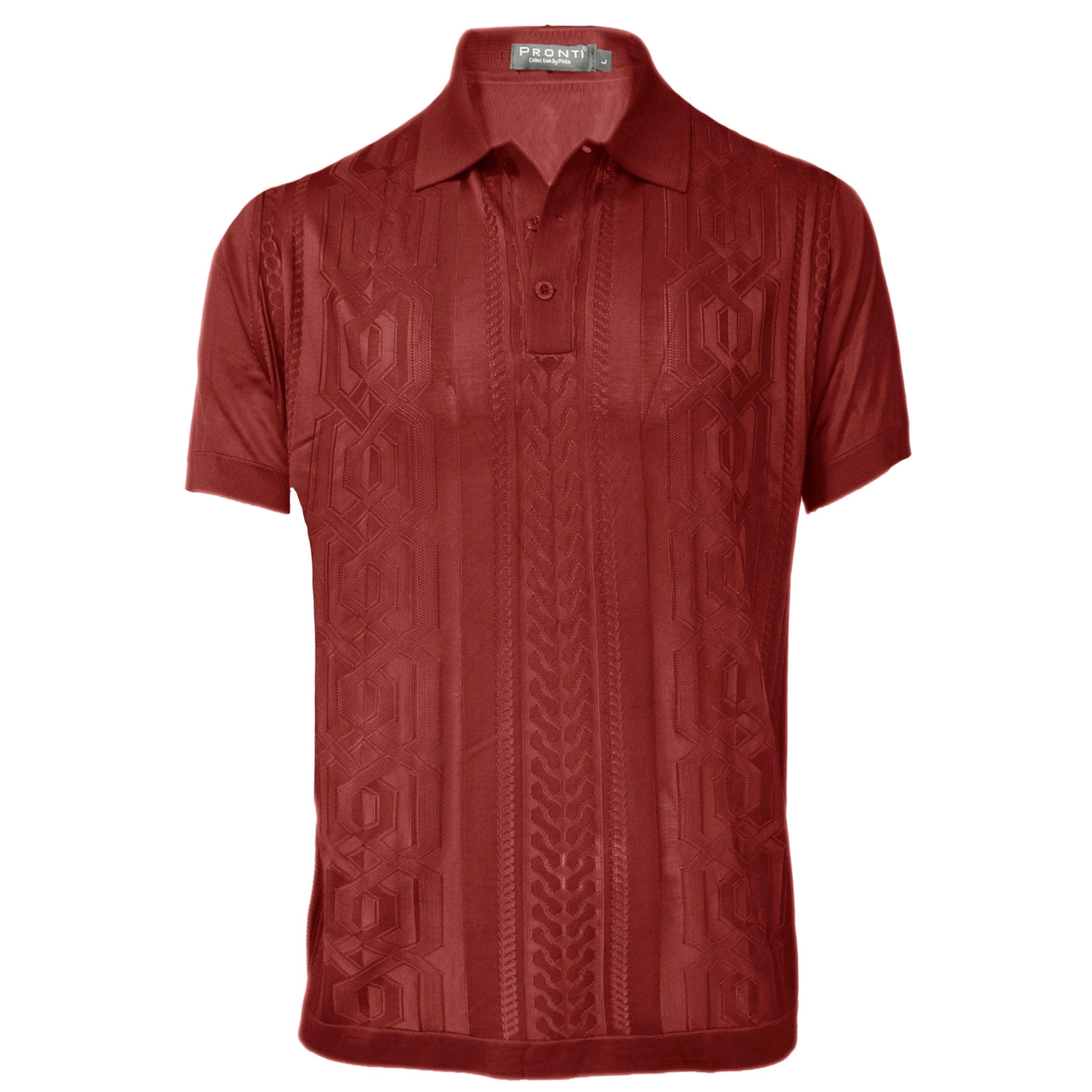PHITA INTERNATIONAL CORP T PS BURGYNDY / MED PRONTI RELAX FIT KNITS/K1818