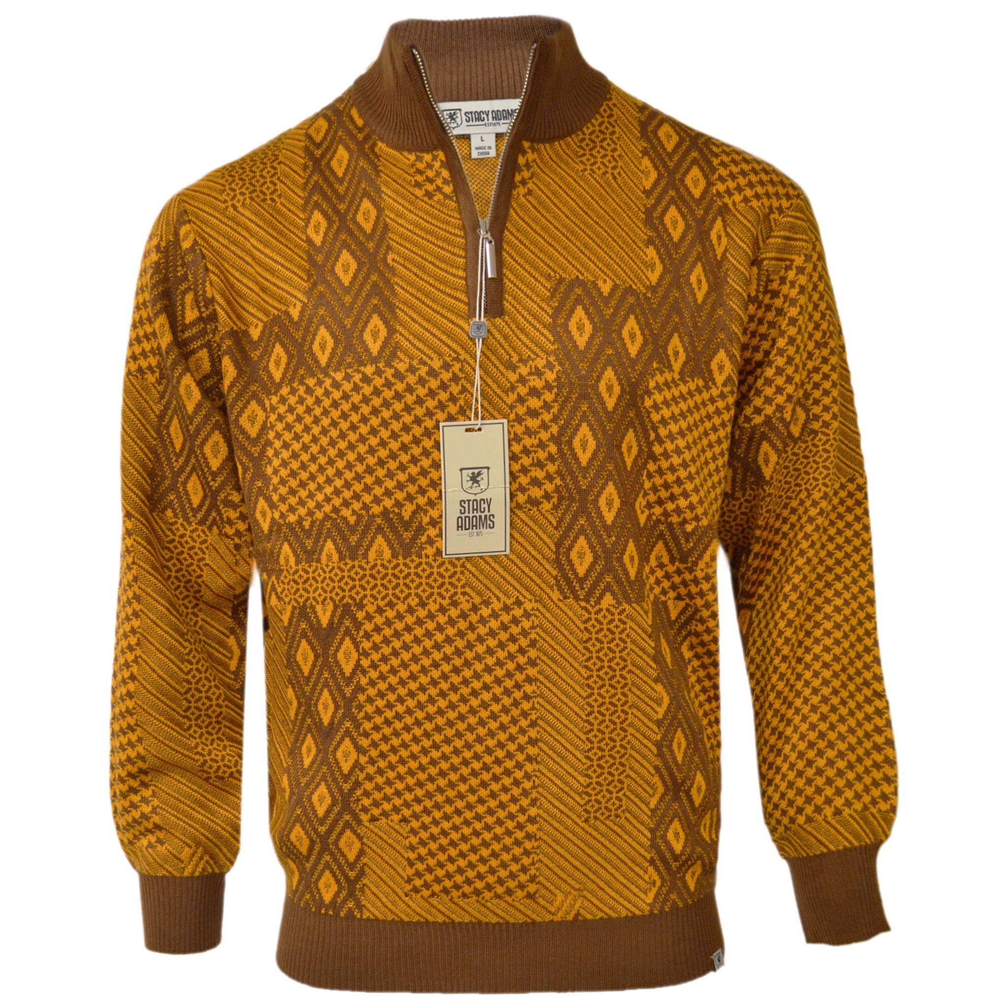 SAFIRE INC.(SILVERSILK) K S BROWN / LARG STACY ADAMS Men’s Sweater/62008