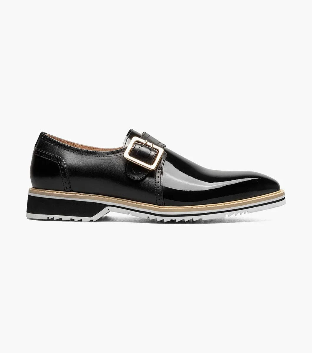 STACY ADAMS SHOE COMPANY F T Bartram Plain Toe Monk Strap/25724
