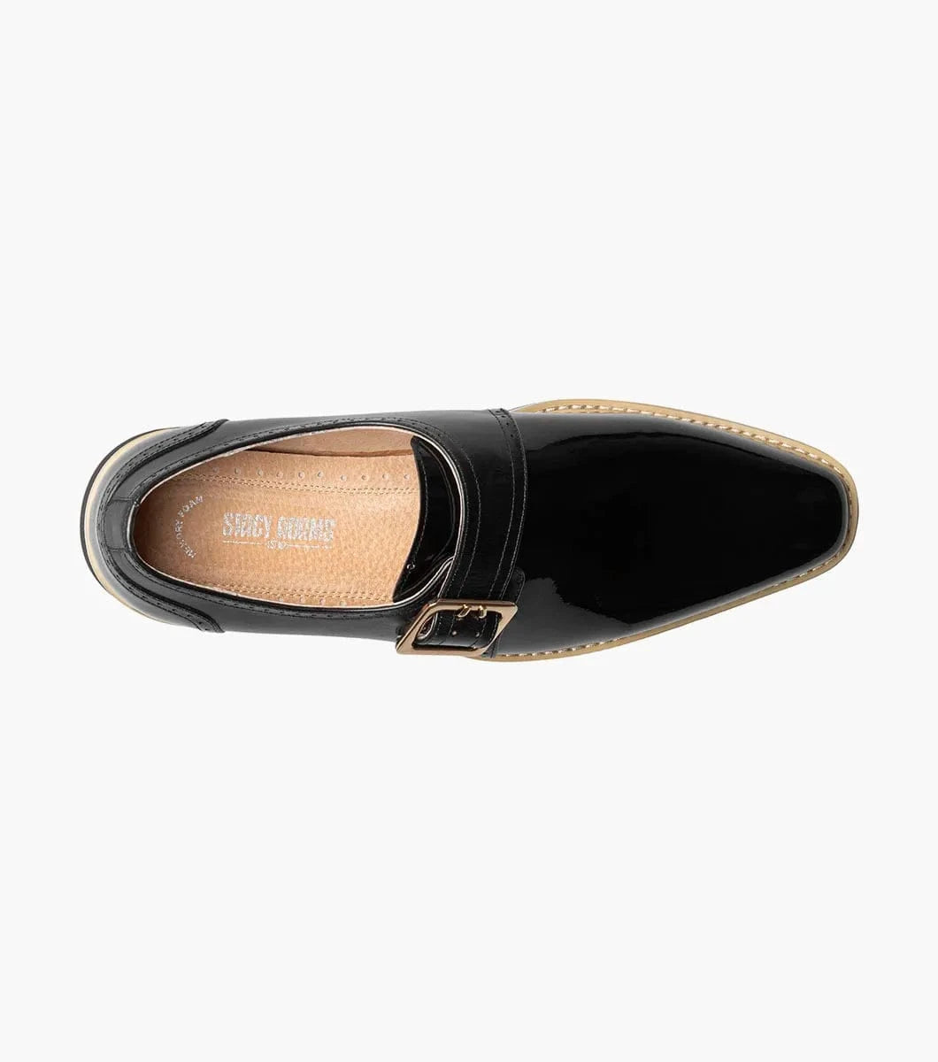 STACY ADAMS SHOE COMPANY F T Bartram Plain Toe Monk Strap/25724