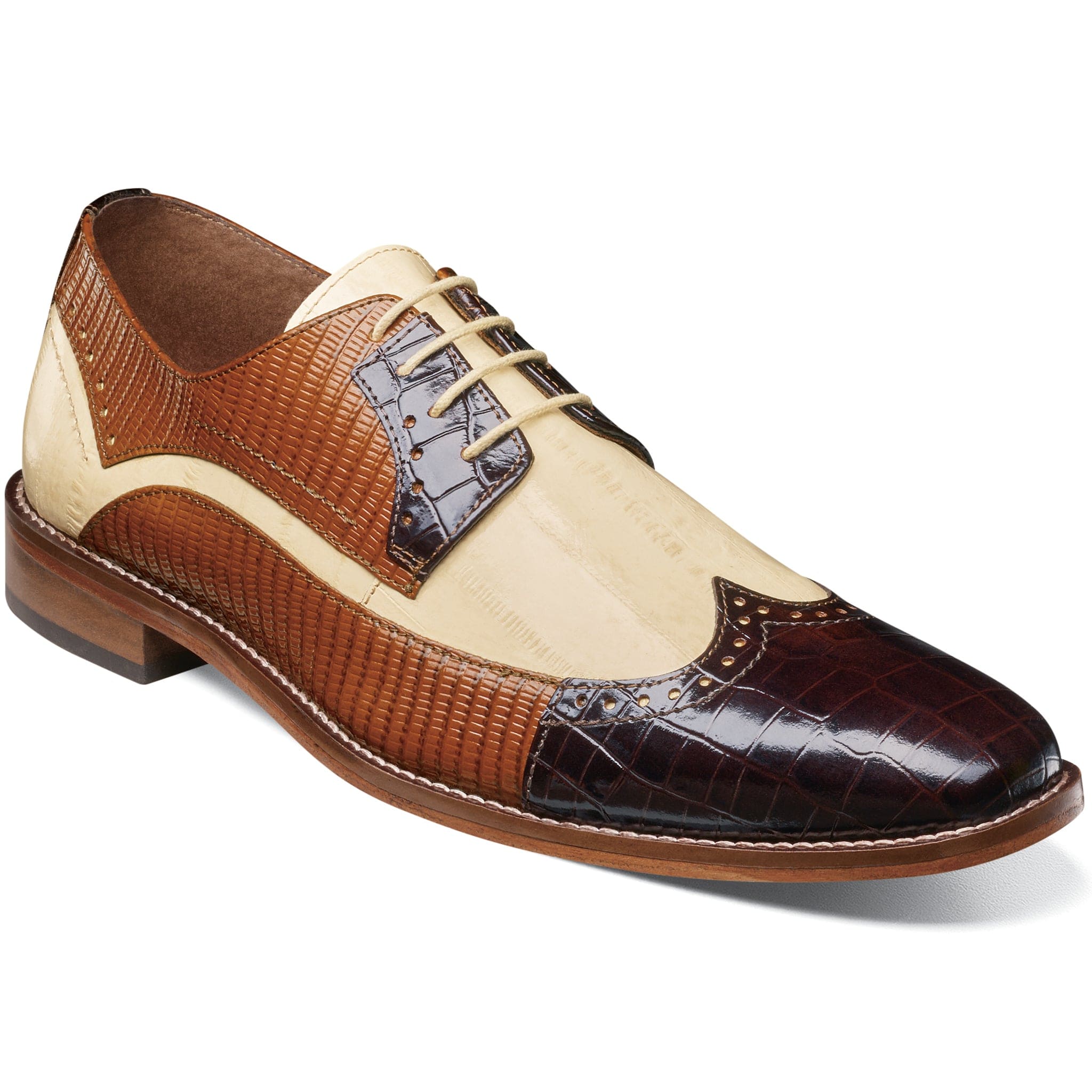 STACY ADAMS SHOE COMPANY F T 249 BR/T / 8.5 GALLINARI (Wingtip Lace Up)-25660