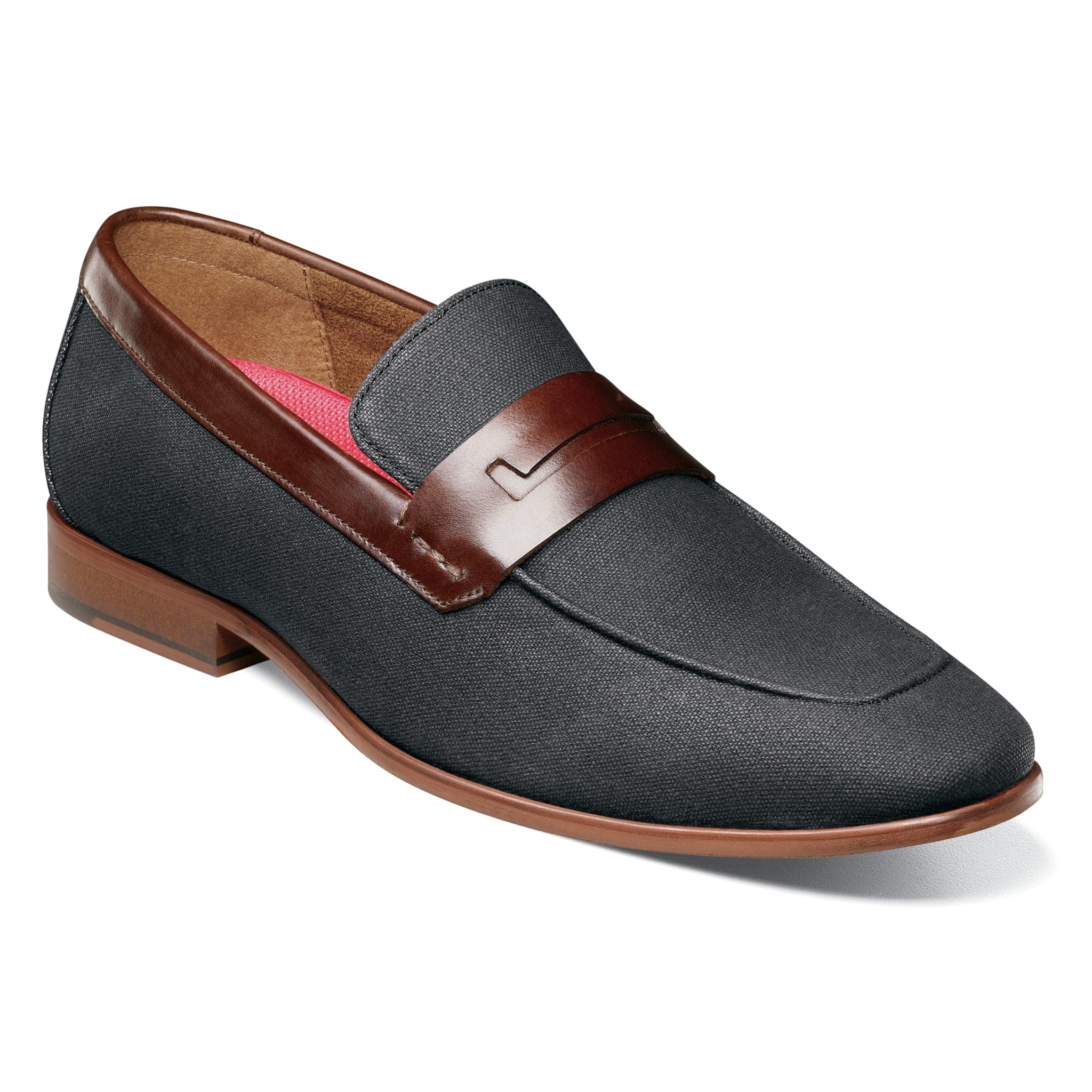 STACY ADAMS SHOE COMPANY F T 009 BLK / 9.0 GILL (Moc Toe Saddle Slip On)-25651