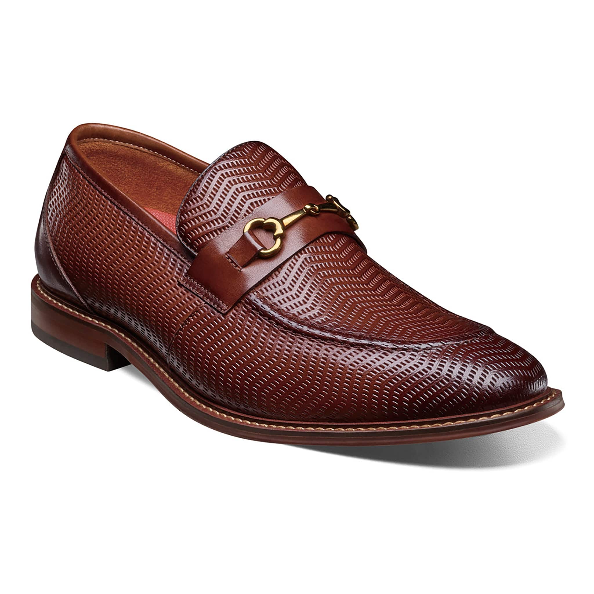 STACY ADAMS SHOE COMPANY F T 200 BRN / 8.5 MADSEN Moc Toe Bit Slip On ORIGINAL-25672