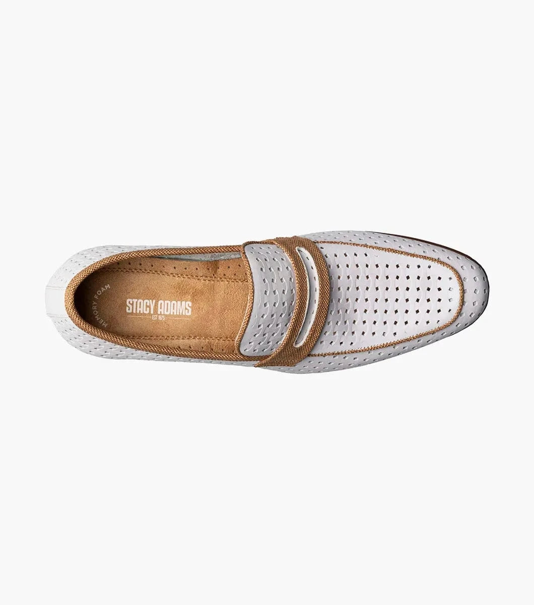 STACY ADAMS SHOE COMPANY F T Winstead Moc Toe Saddle Slip On/25704