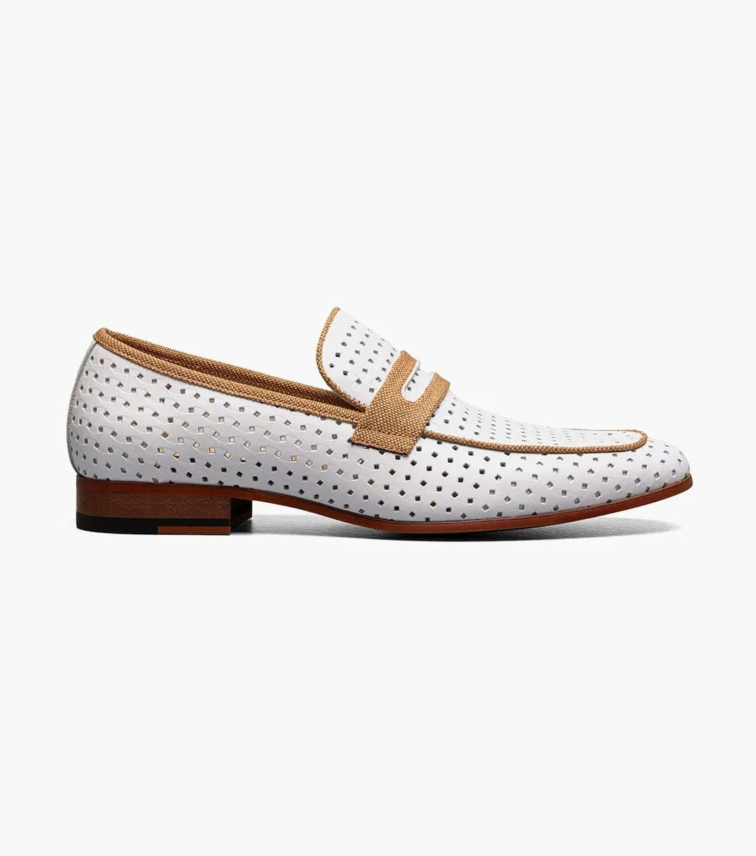 STACY ADAMS SHOE COMPANY F T Winstead Moc Toe Saddle Slip On/25704