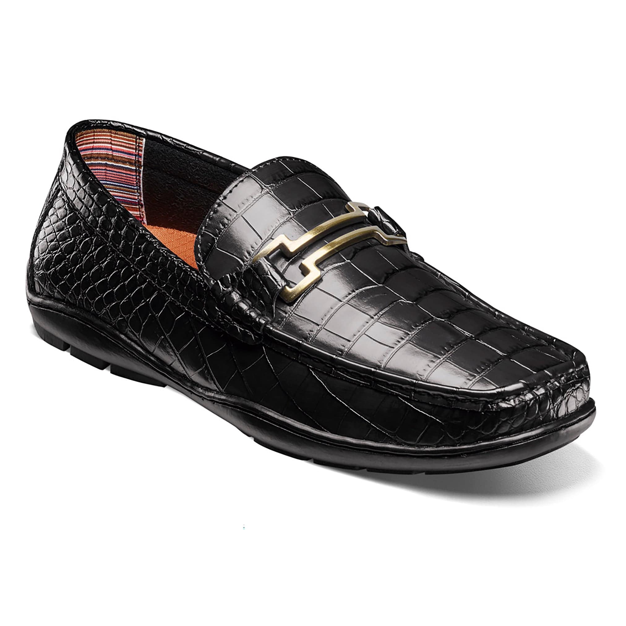 STACY ADAMS SHOE COMPANY F TC 001-BLK / 8.5 Embrey Moc Toe Bit Slip On/25703