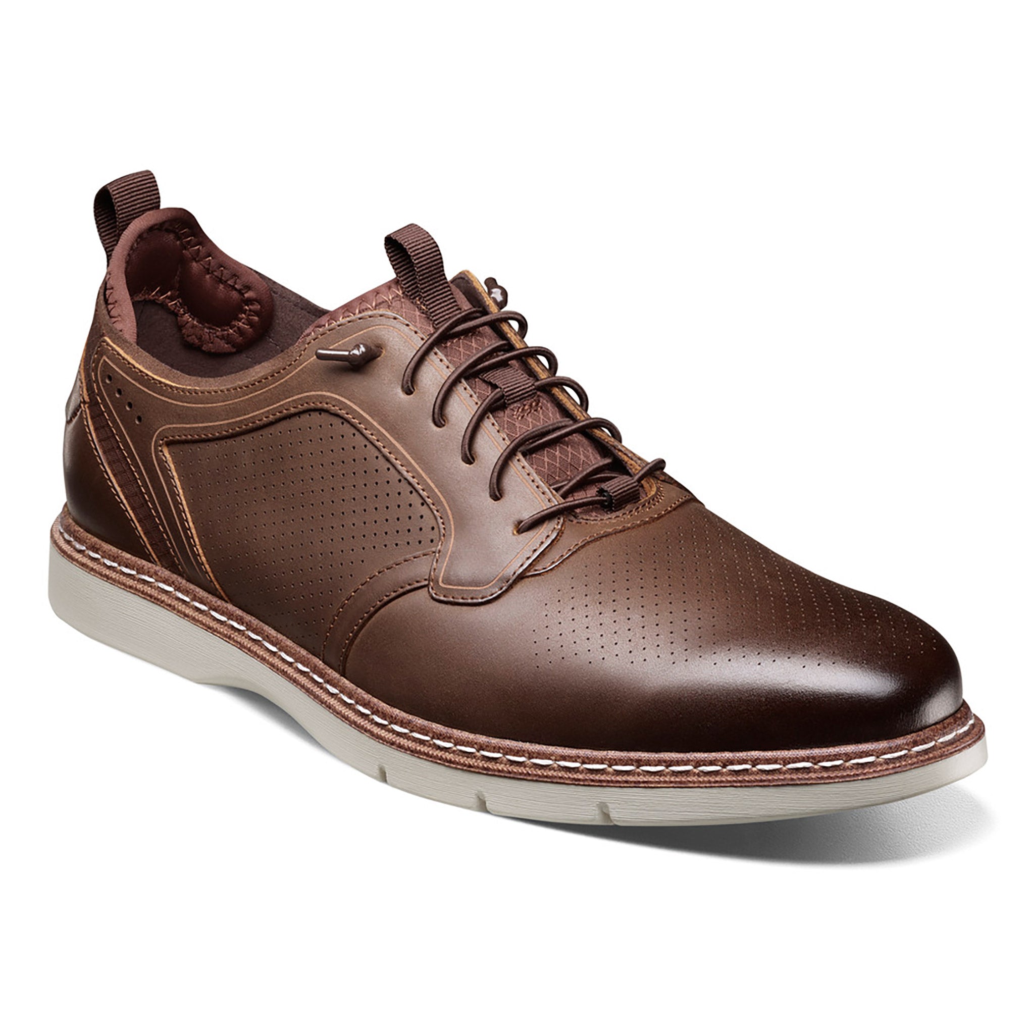 Stacy Adams PPlain Toe Elastic Lace Up-25662