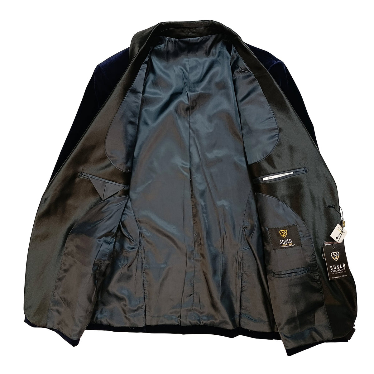 SUSLO COUTURE J C F Suslo Couture Men’s Velvet Tuxedo Jacket- Vsl1602