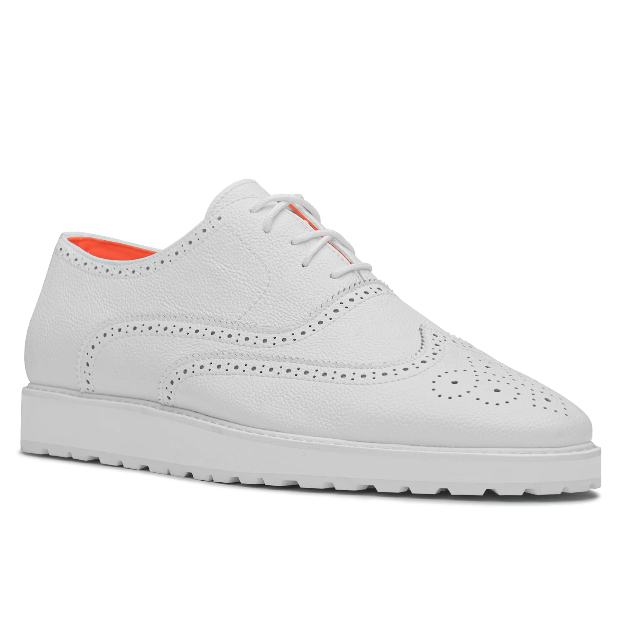 TAYNO DISTRIBUTOR F TC WHITE / 8.0 The Priority L TAYNO Leather Lace Up Wingtip Sneaker