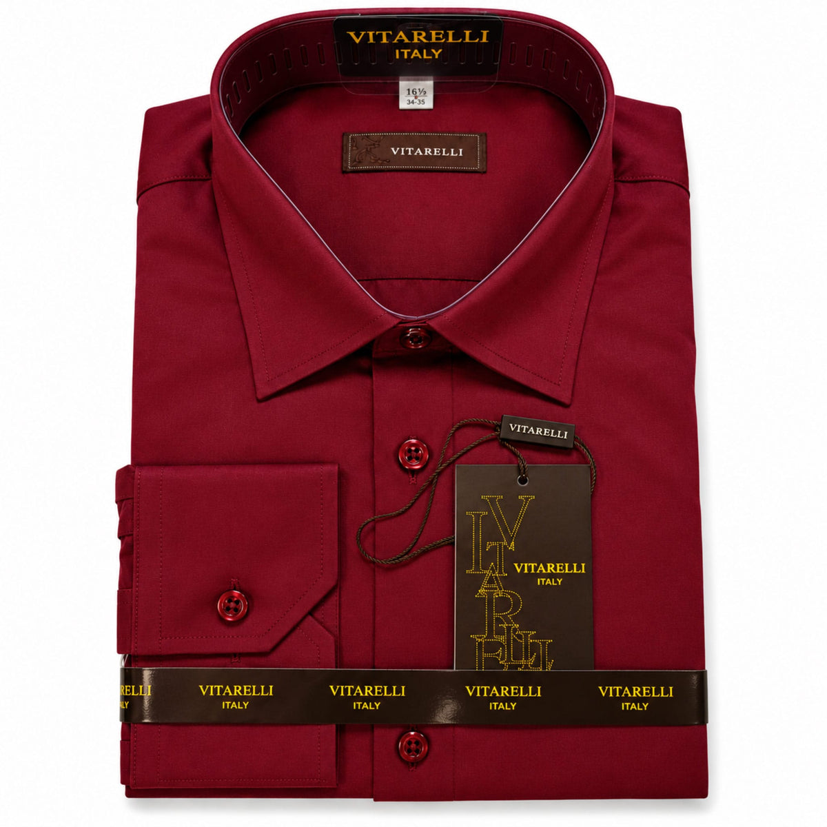 THE SUIT COMPANY S C BUR32/33 / 17.0 2-Way Stretch Dress Shirt