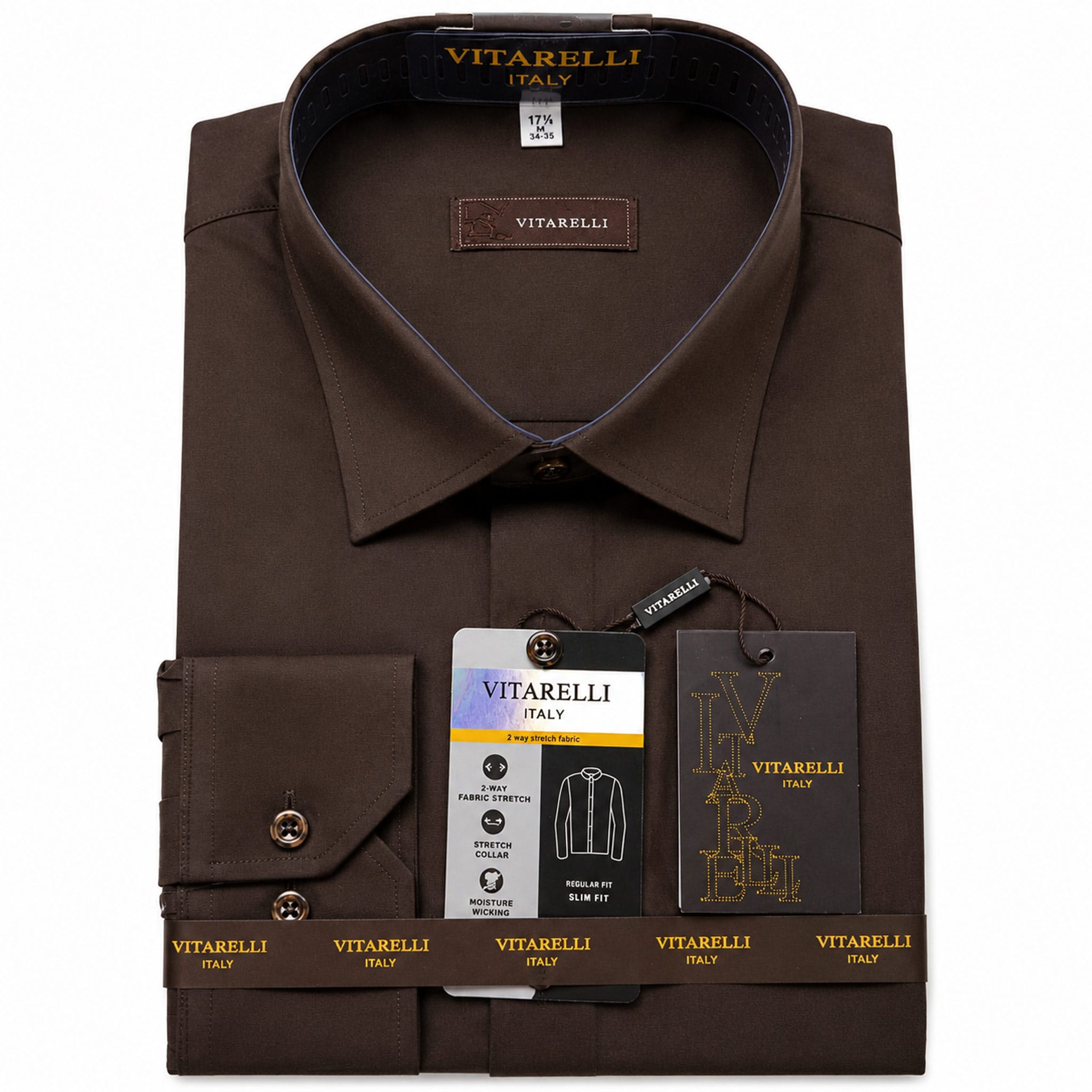 THE SUIT COMPANY S C 4-Way Stretch Dress Shirt