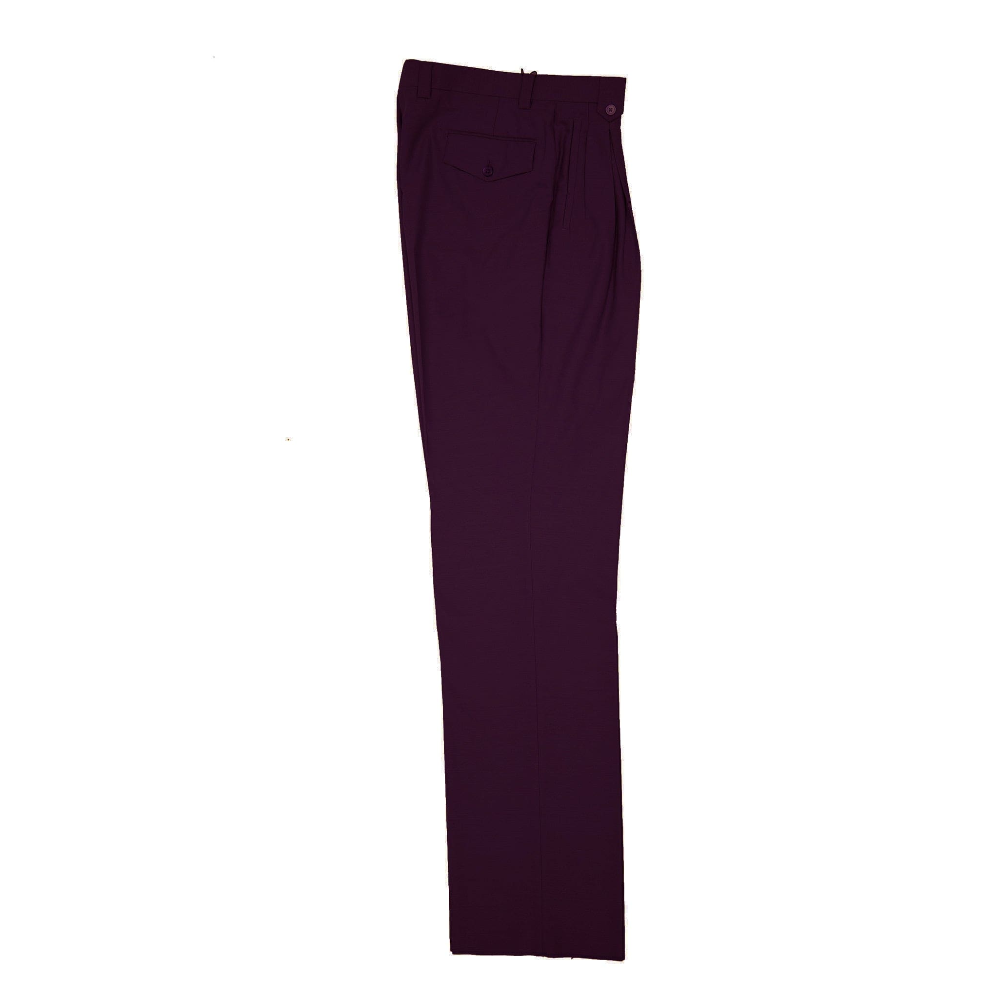 TIGLIO P D BURGUNDY / 32 TIGLIO WIDE LEG PLEATED PANTS/2576