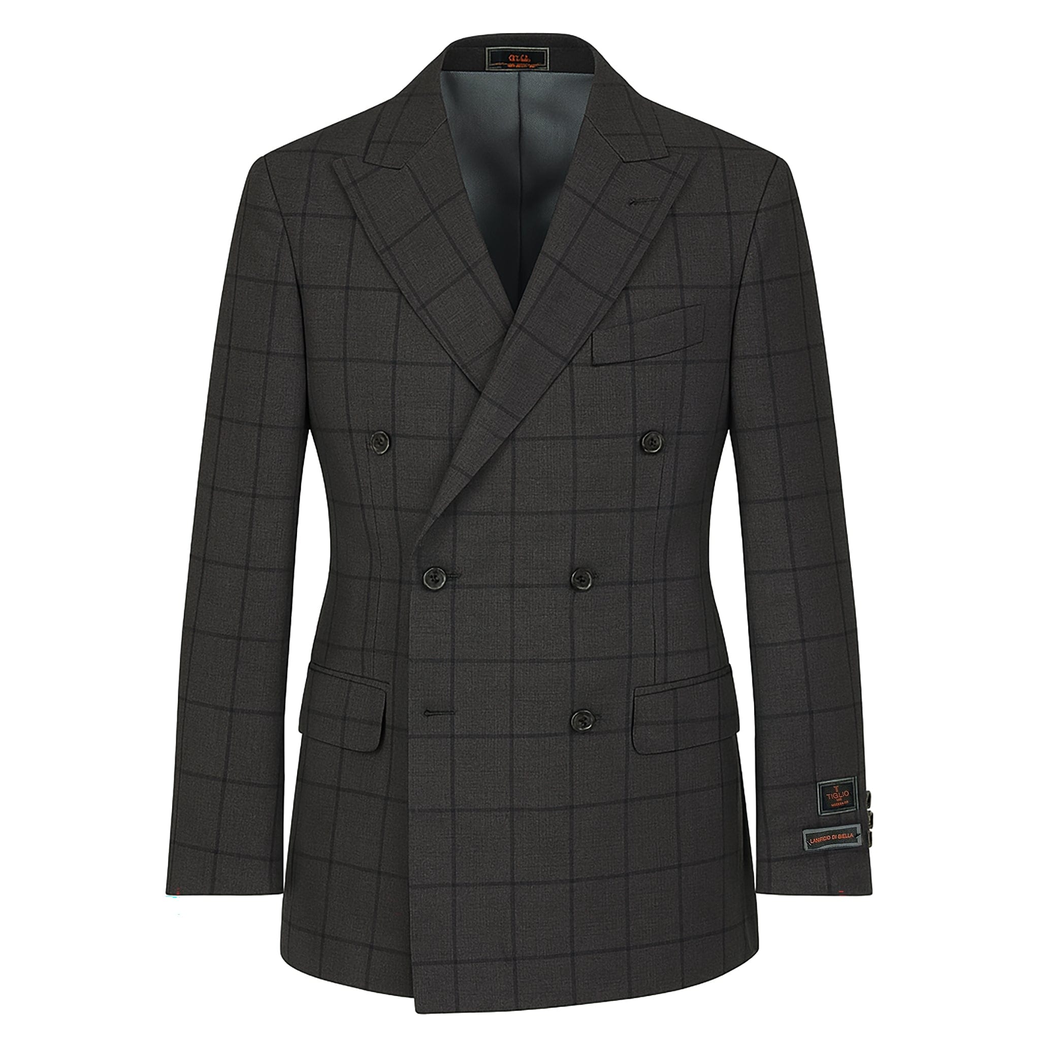 TIGLIO U D PISTOIA DOUBLR BREASTED SUIT BY TIGLIO