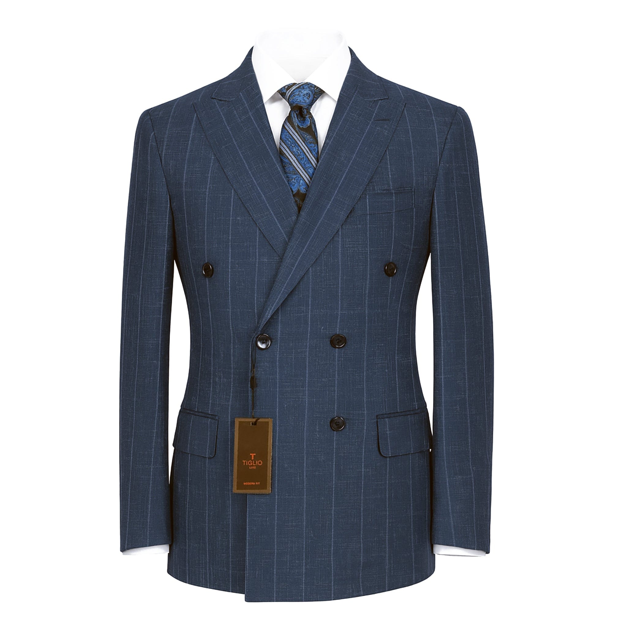 TIGLIO U D PISTOIA DOUBLR BREASTED SUIT BY TIGLIO