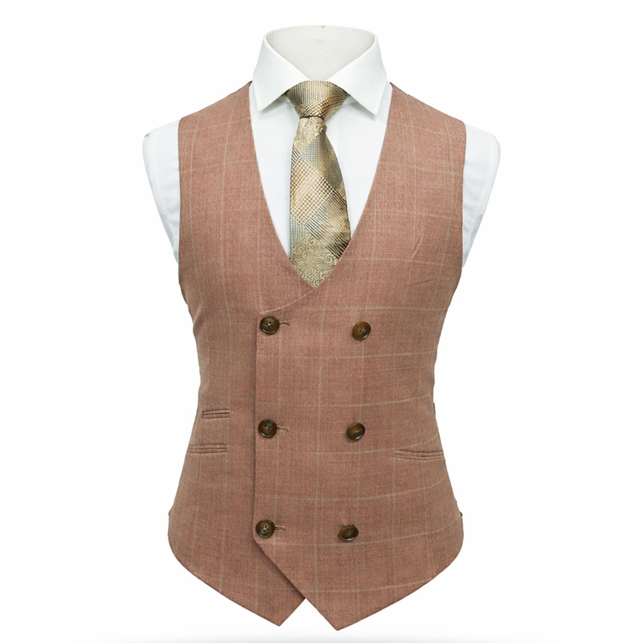 tiglio u sm prosecco by tiglio three-piece modern fit suit with peak lapel and flat front pants