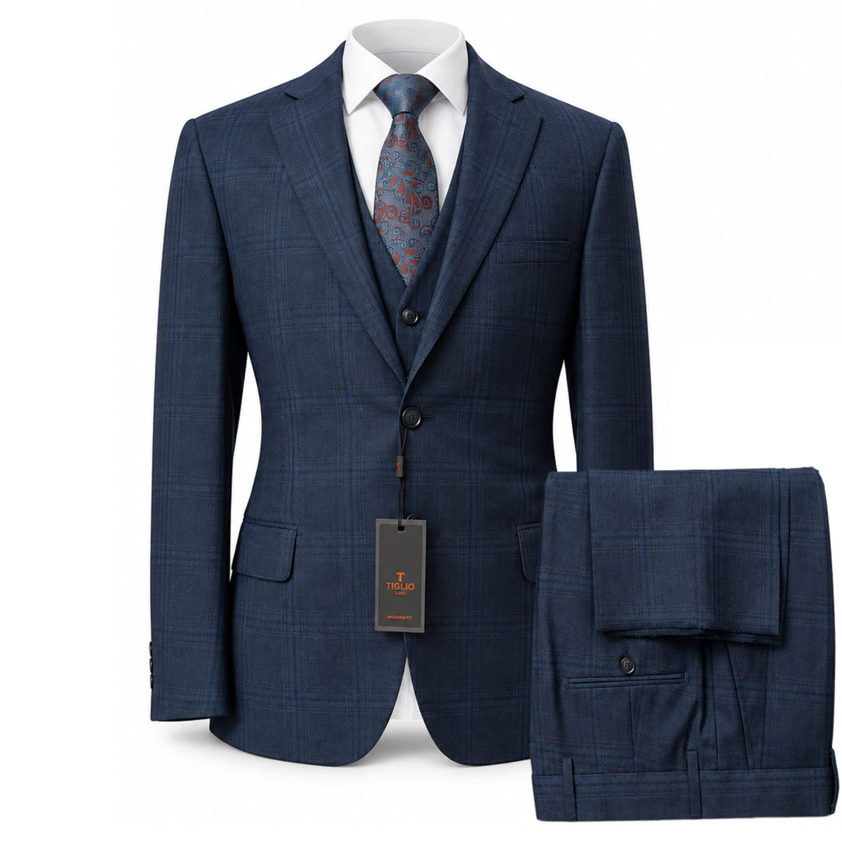 TIGLIO U SM TL33044 / 40R Tiglio /DOLCETTO Vested Suit