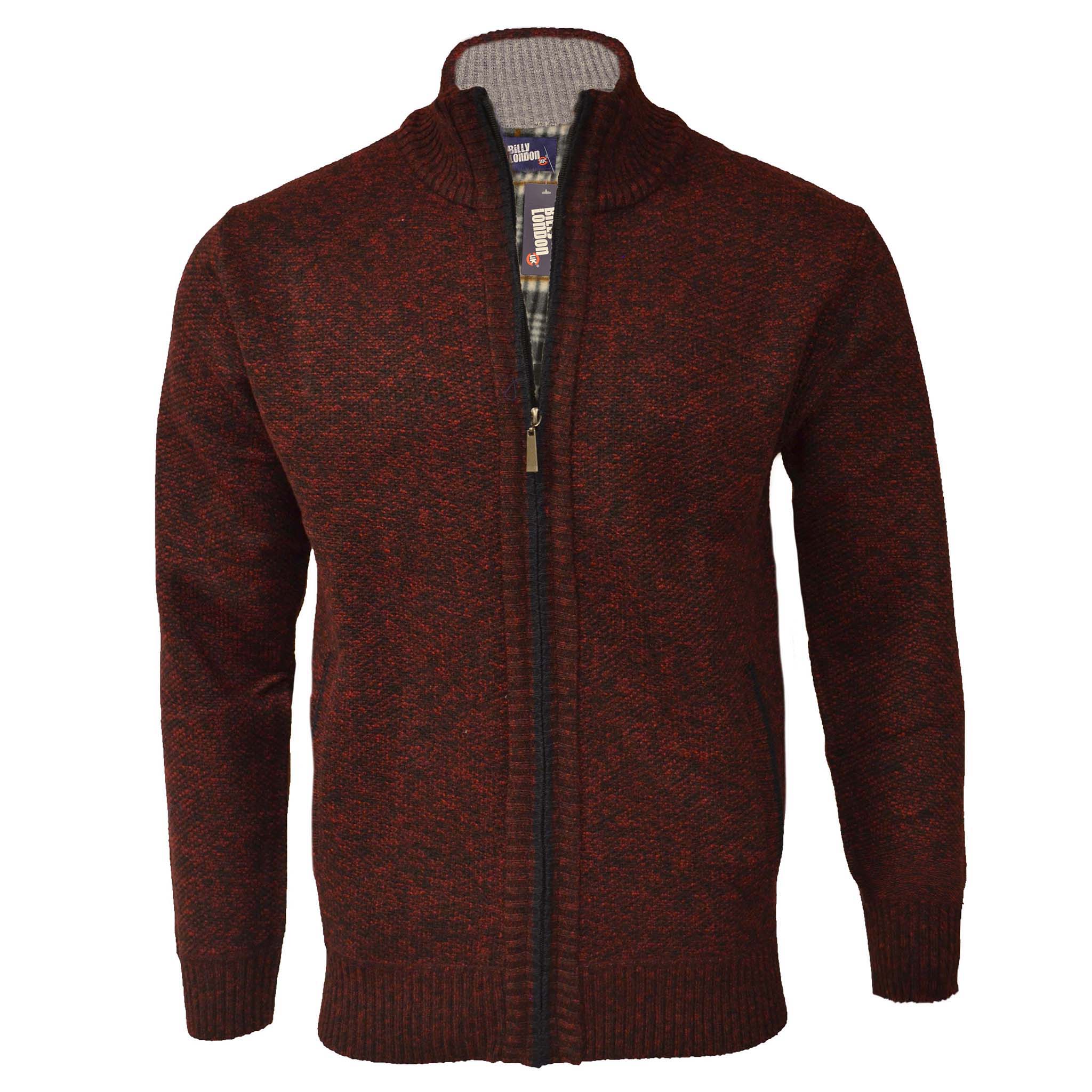 VITAL FASHION GROUP K S BURGUNDY / MED STUDIO FERRERA FULL ZIP SWEATER/Bl1852