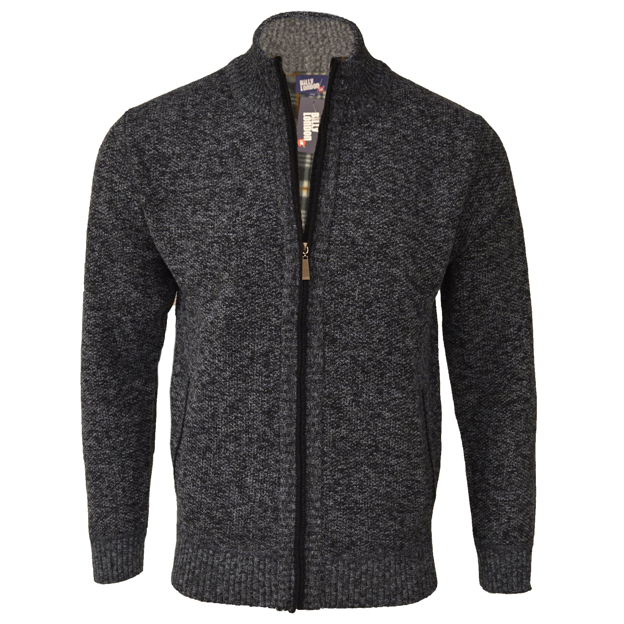 VITAL FASHION GROUP K S BLACK / MED STUDIO FERRERA FULL ZIP SWEATER/Sf1856