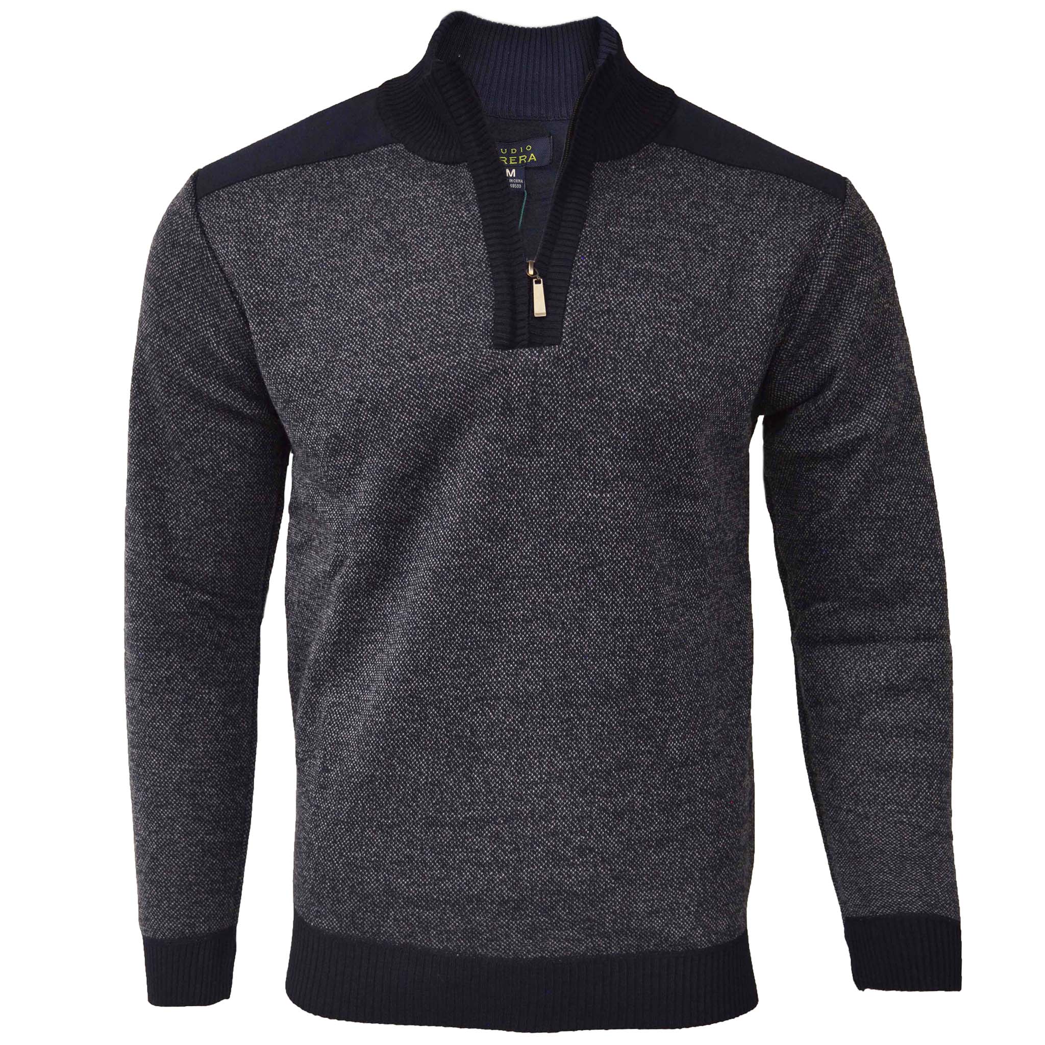 VITAL FASHION GROUP K S BLUE / MED STUDIO FERRERA HALF ZIP SWEATER/Sf1830